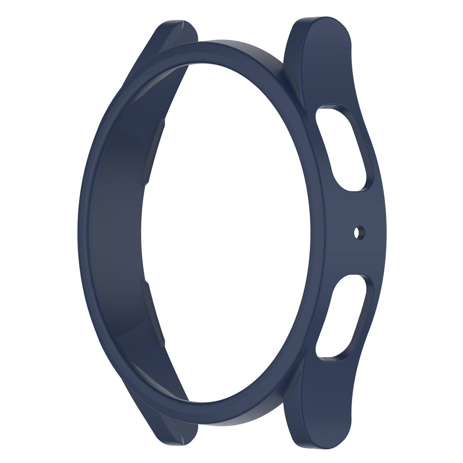 Navy blue protective case for Samsung Galaxy Watch 4 and 5 with dual grip handles and impact-resistant design