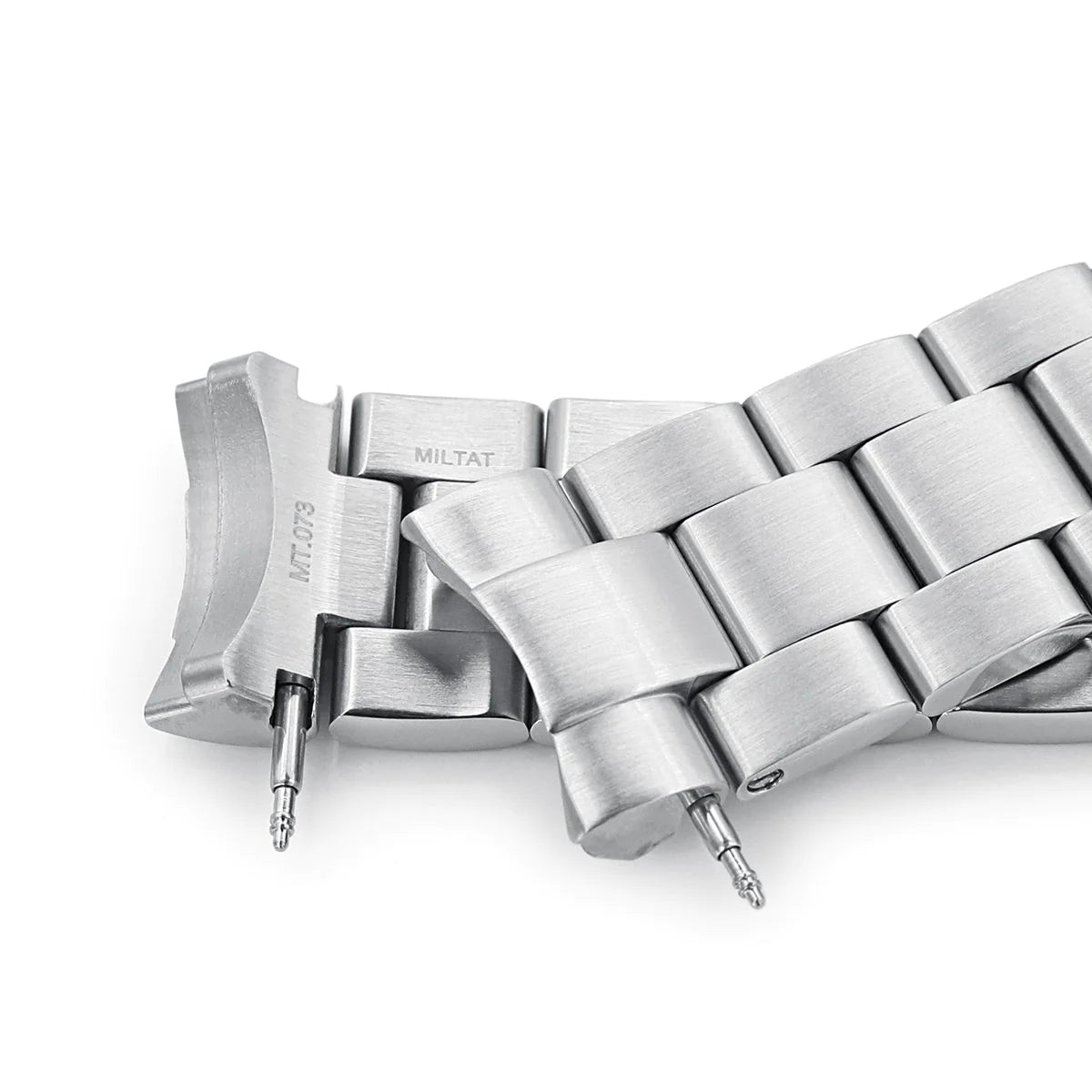 Stainless steel Super-O Boyer bracelet with solid end links for Seiko Mini Turtle SRPC35 watch, featuring polished and brushed finish