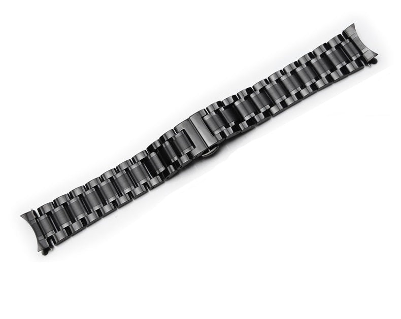 [Curved] Steel Bracelet - Black - Strapify