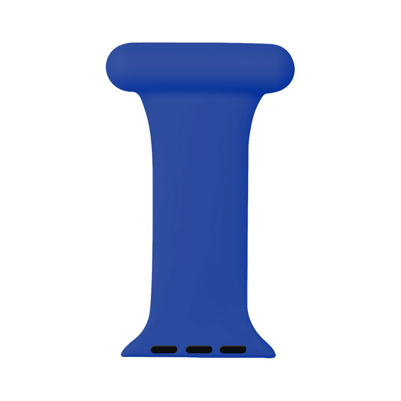 Blue silicone job fob for Apple Watch, designed for healthcare professionals, doctors and nurses with secure attachment clips