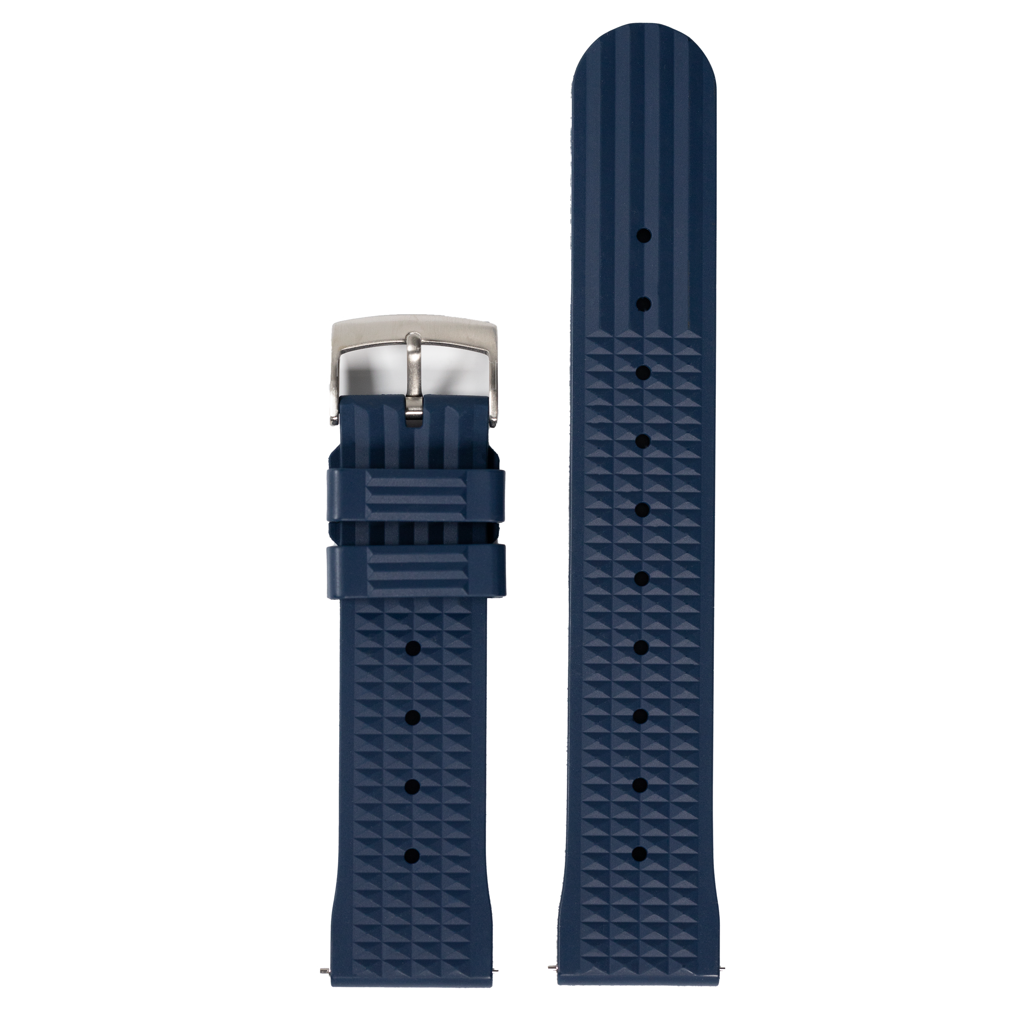 [QuickFit] King Waffle FKM Rubber - Navy Blue 22mm