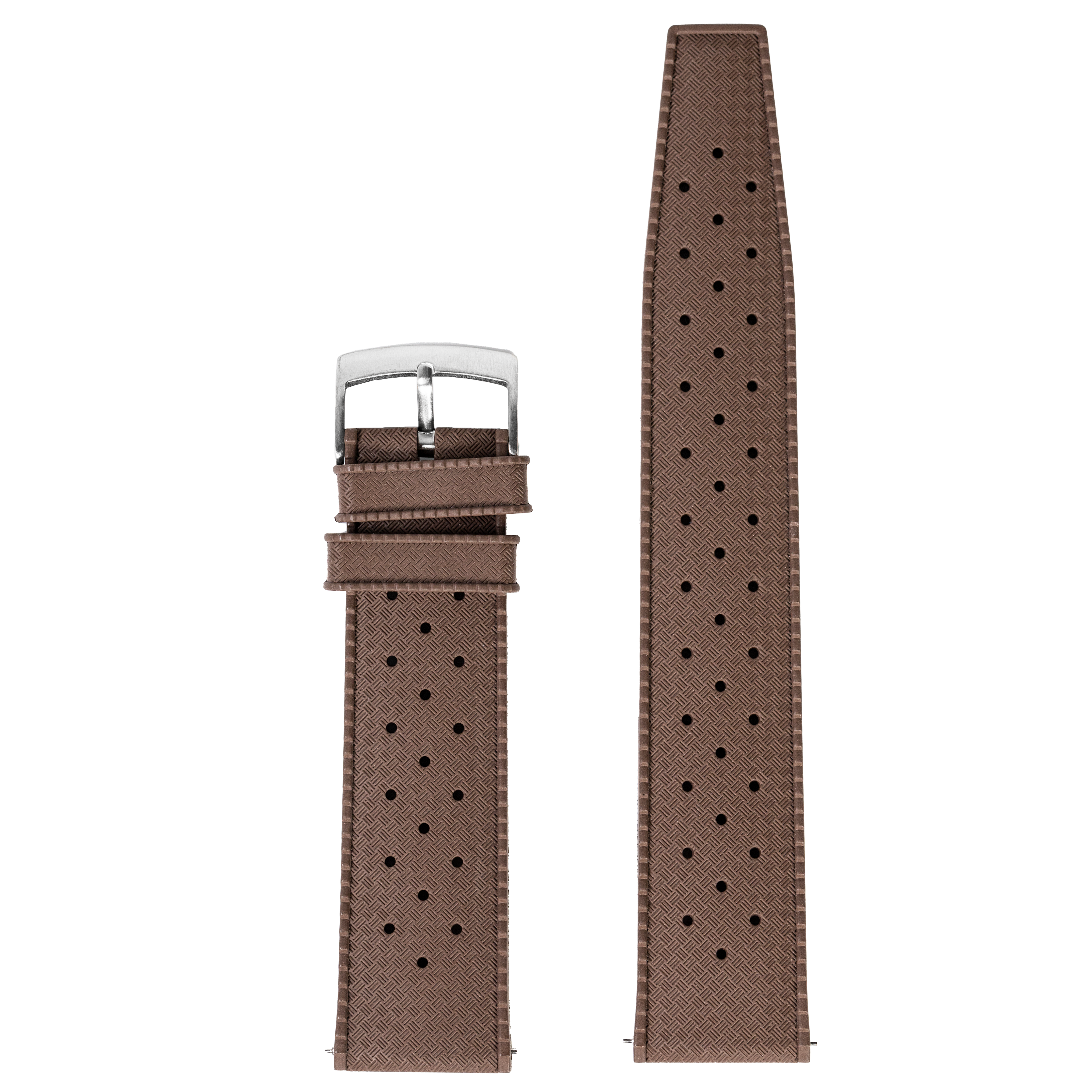 [QuickFit] King Tropic FKM Rubber - Brown 22mm