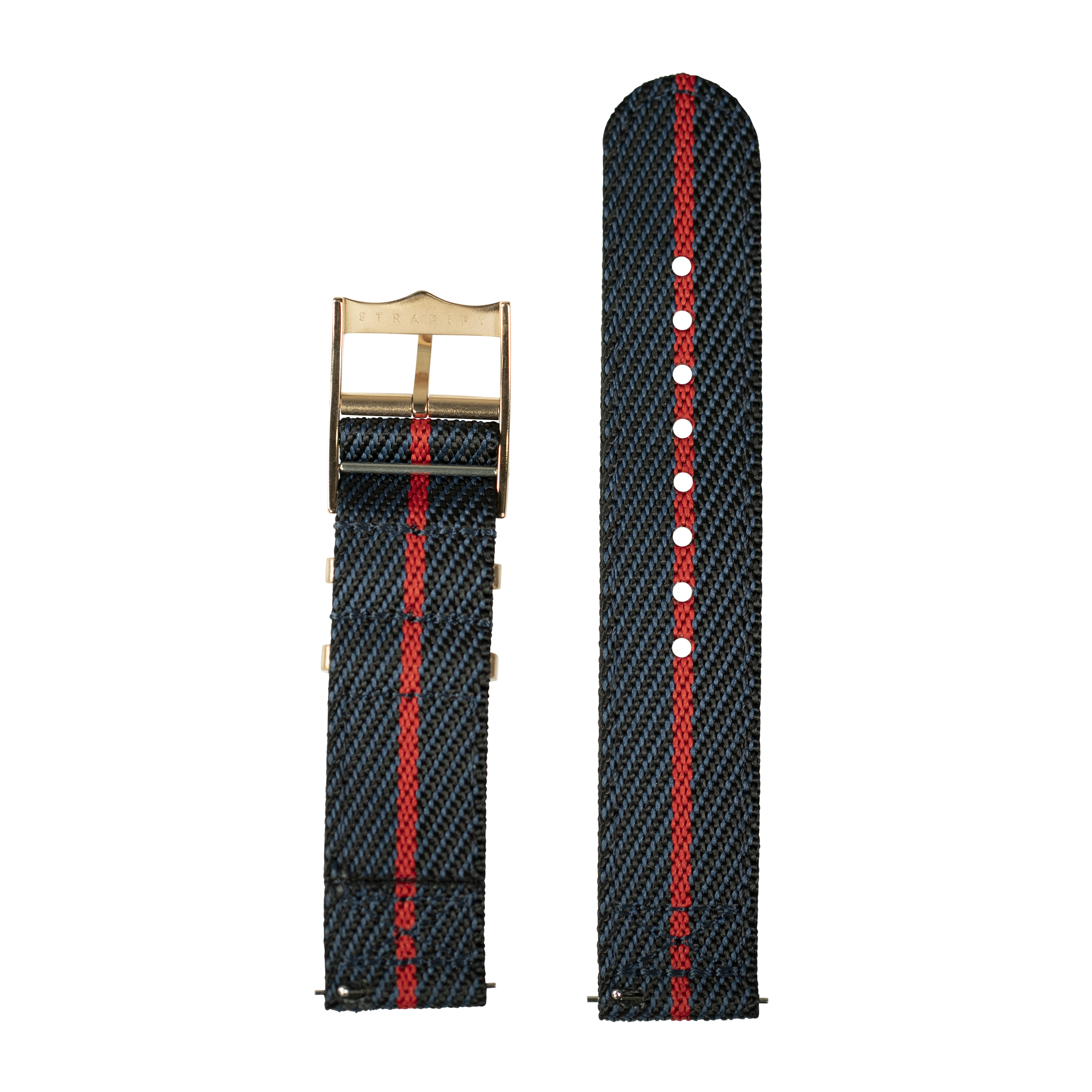 [Quick Release] Cross Militex - Night Blue / Red [Rose Gold Hardware]