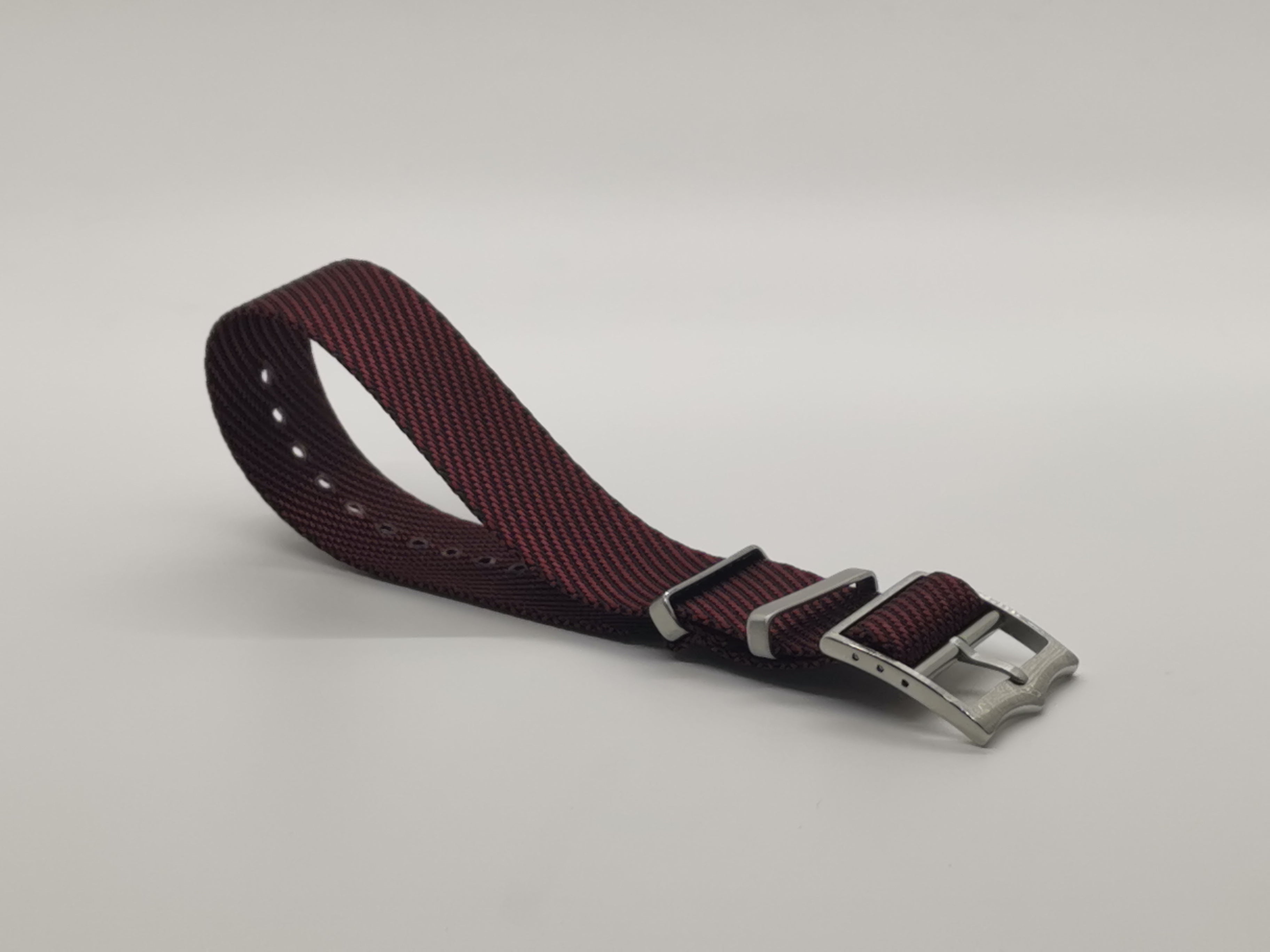 Cross NATO (Adjustable) - Wine Red Watch Strap - Strapify