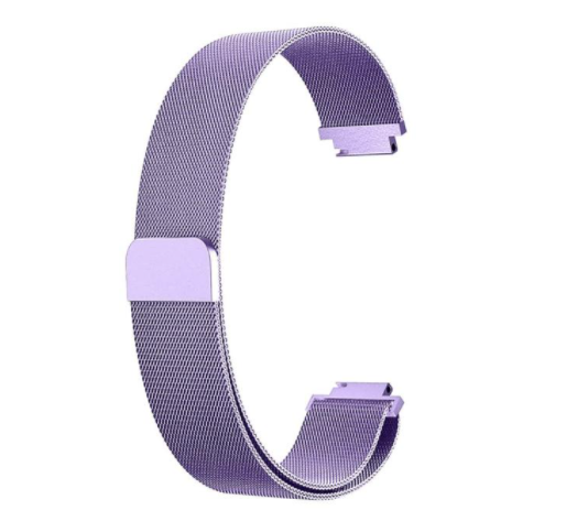 Purple milanese mesh smartwatch band with magnetic clasp for Fitbit Inspire and Ace 2 fitness trackers
