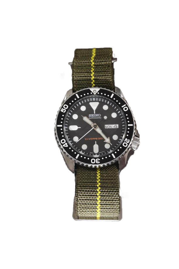 Marine Nationale - Green with Yellow Centreline - Strapify Australia
