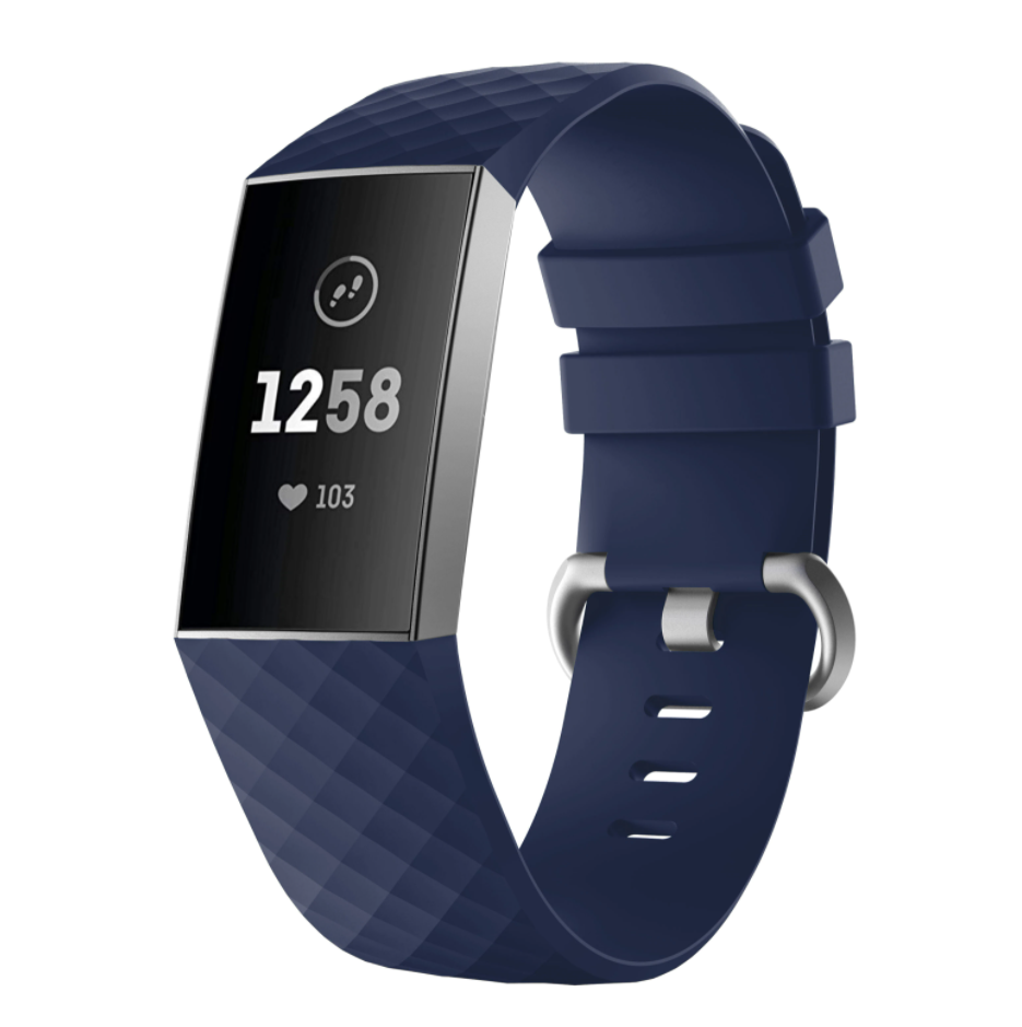 [Fitbit Charge 3 & 4] Flexi Silicone - Navy Blue