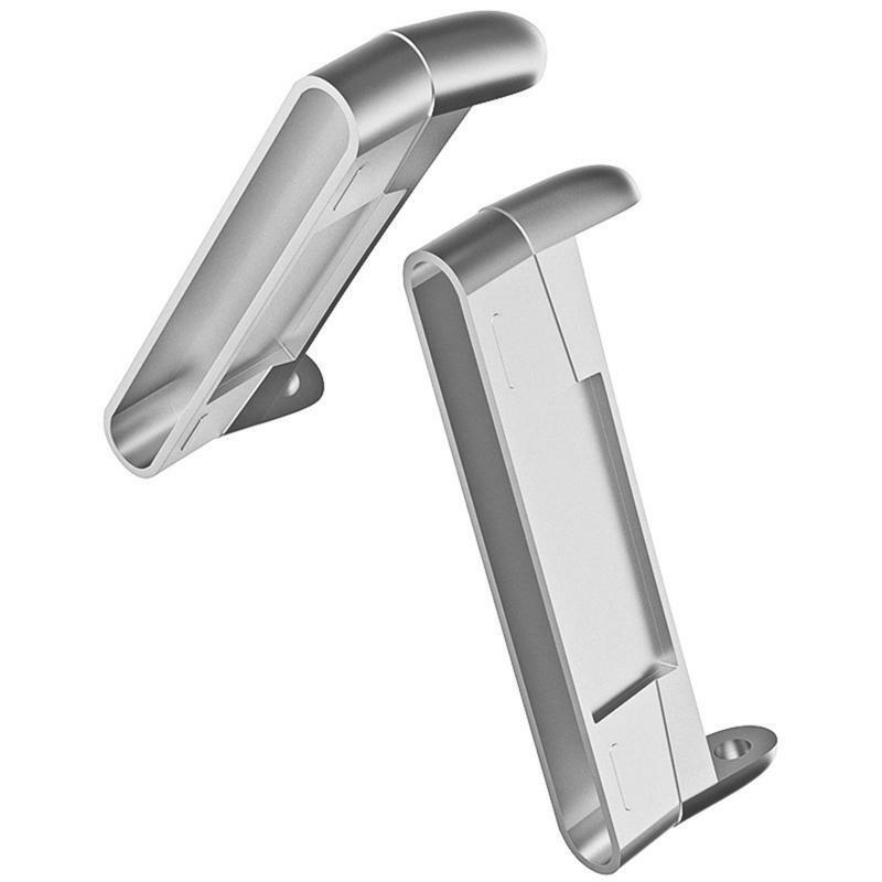 Stainless steel watch band adapters for Fitbit smartwatch compatibility with 20mm straps