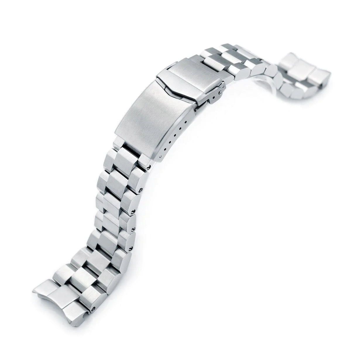Stainless steel Hexad bracelet with secure clasp for Seiko King Samurai SRPE33 SRPF79 22mm watches