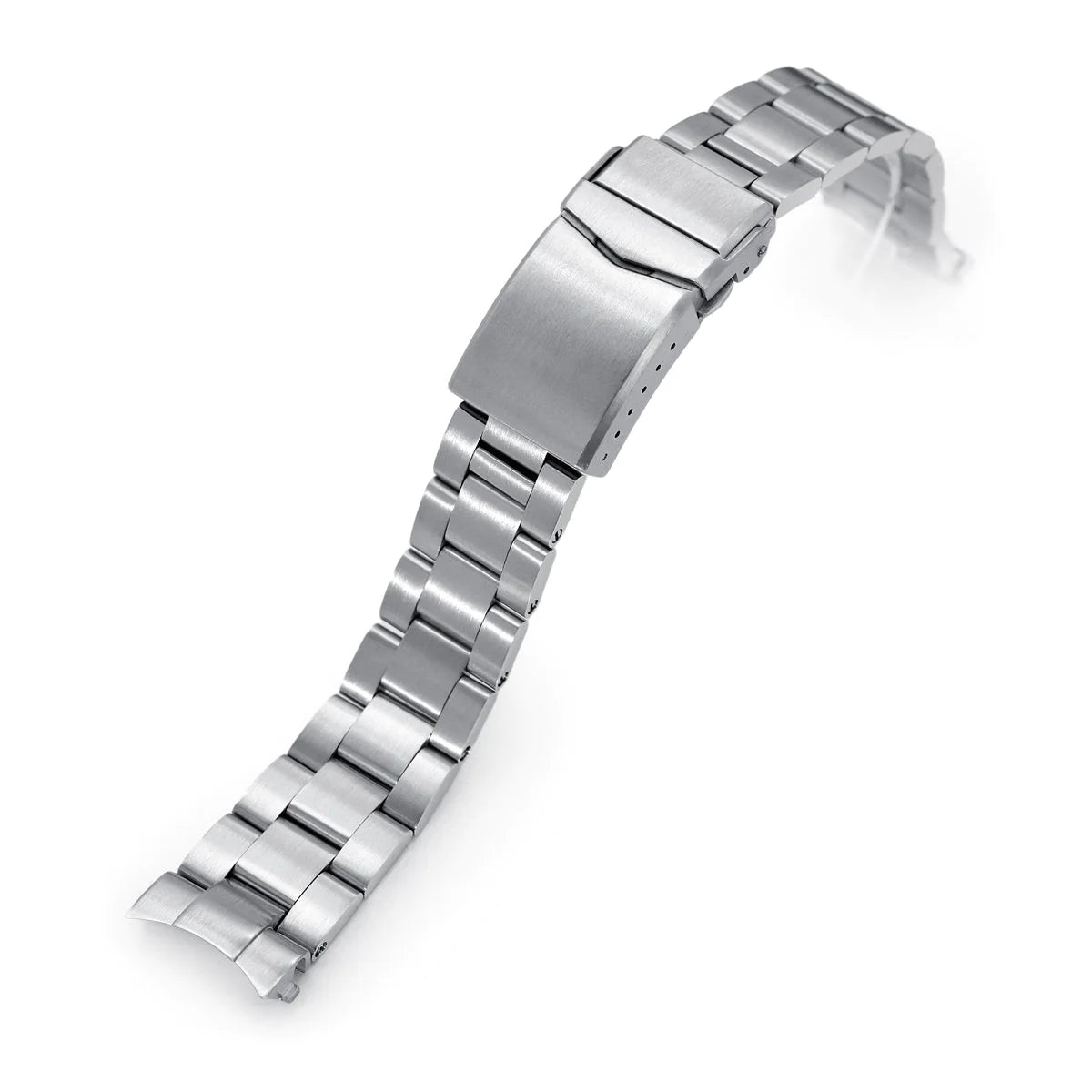 Stainless steel Super-O Boyer bracelet for Seiko Cocktail SSA345 watch with solid links and deployment clasp
