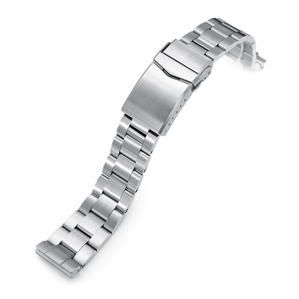 Stainless steel Super-O Boyer watch bracelet for Seiko SBDC053 62MAS with solid metal links and secure clasp