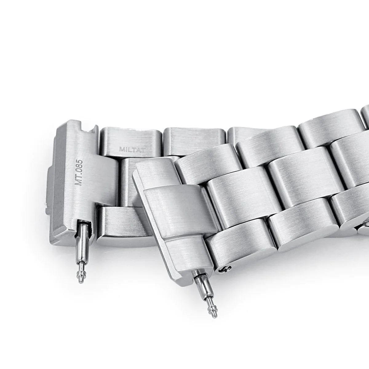Stainless steel Super-O Boyer bracelet with solid links and end links for Seiko SBDC053 62MAS dive watch