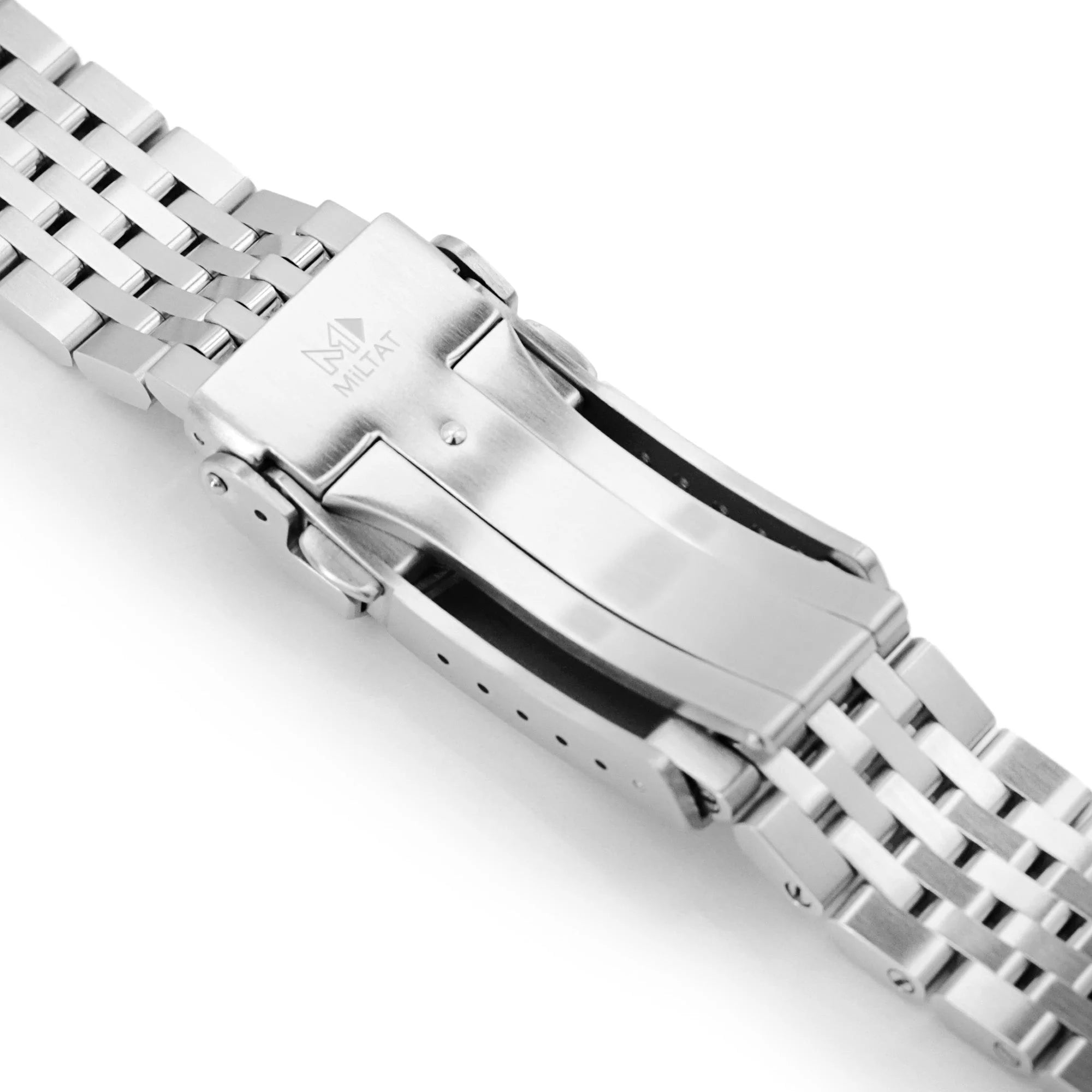 Strapcode Asteroid stainless steel watch bracelet for Grand Seiko 44GS with secure clasp and 19mm width