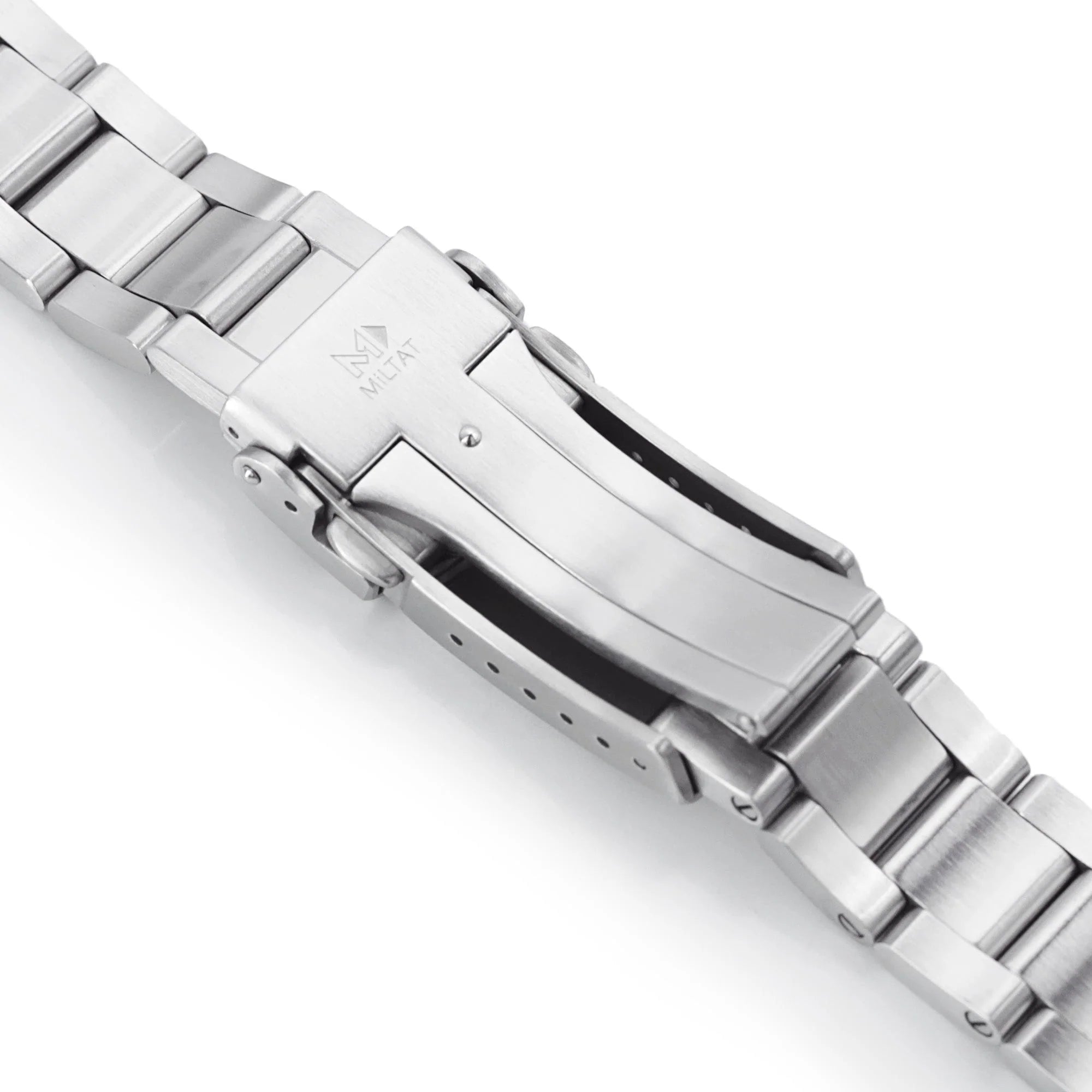 Stainless steel Super-O Boyer bracelet for Seiko Speedtimer SSC813 watch with solid links and fold-over clasp