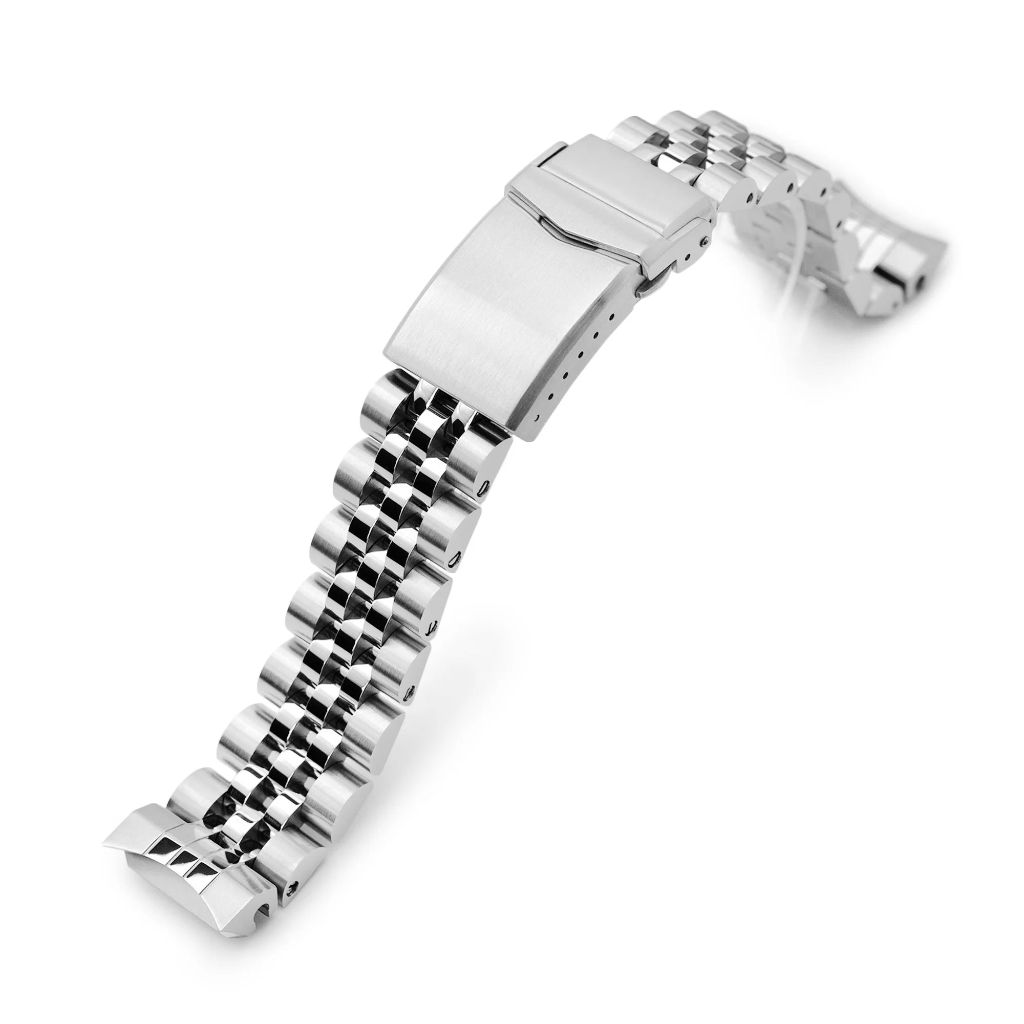 Stainless steel Angus-J Jub bracelet for Seiko MarineMaster MM300 SDBX001 watch with solid end links and fold-over clasp