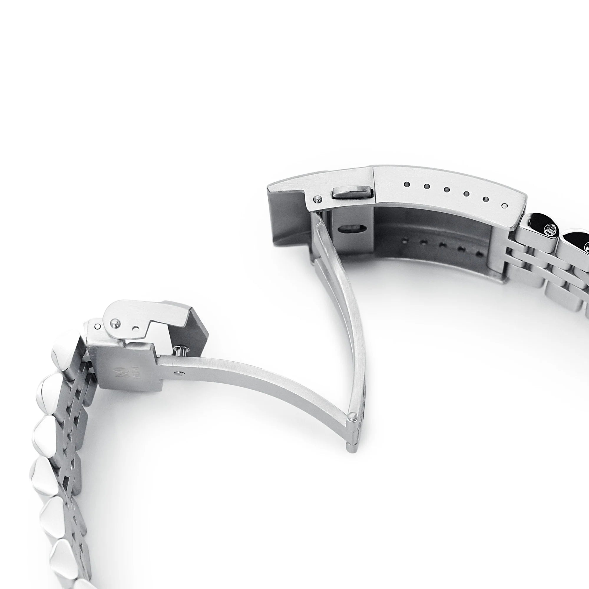 Strapcode Super-J Louis steel bracelet for Seiko SPB143 63MAS with solid end links and secure clasp