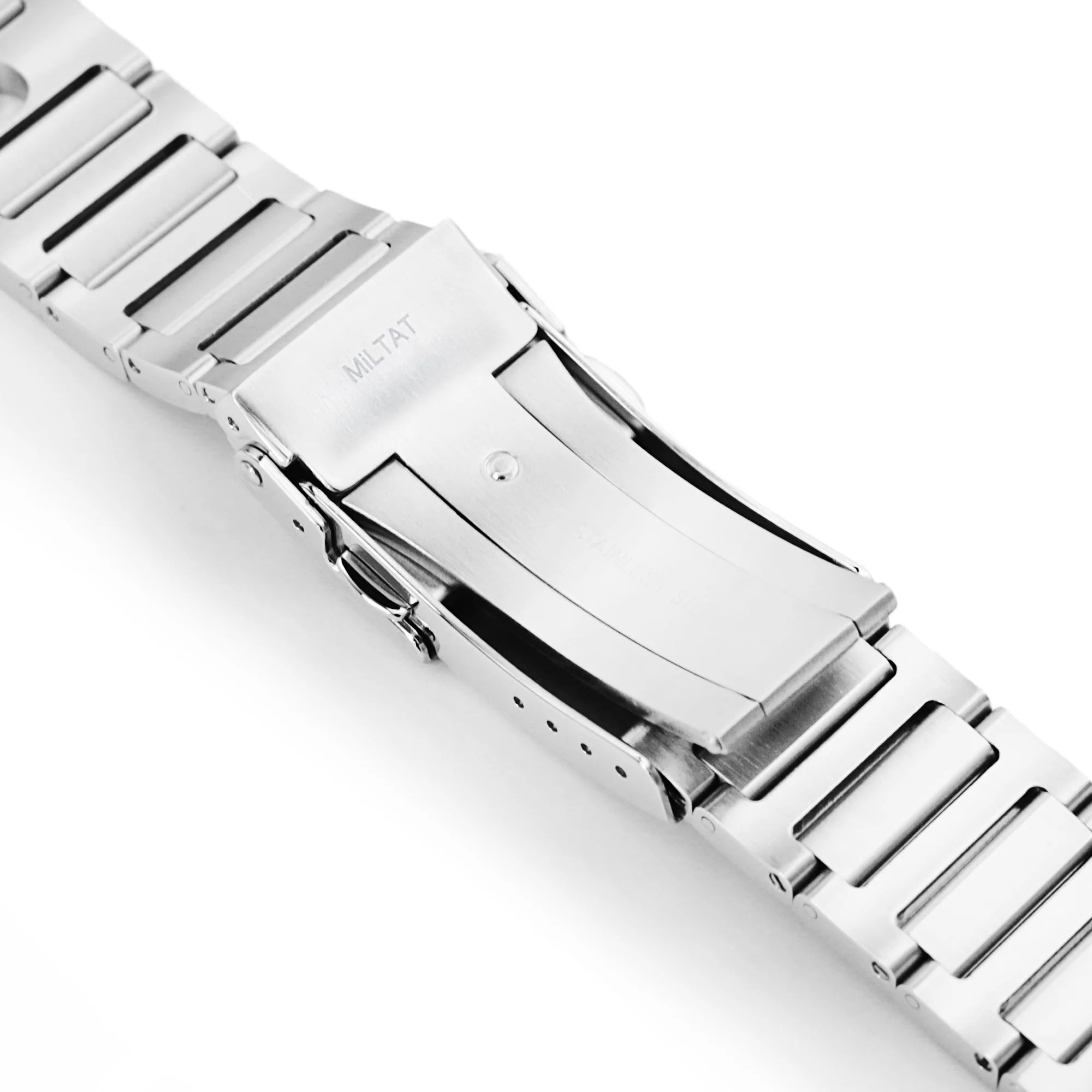 Strapcode Quick Release Rollball V2 steel watch bracelet with divers deployant clasp, polished finish