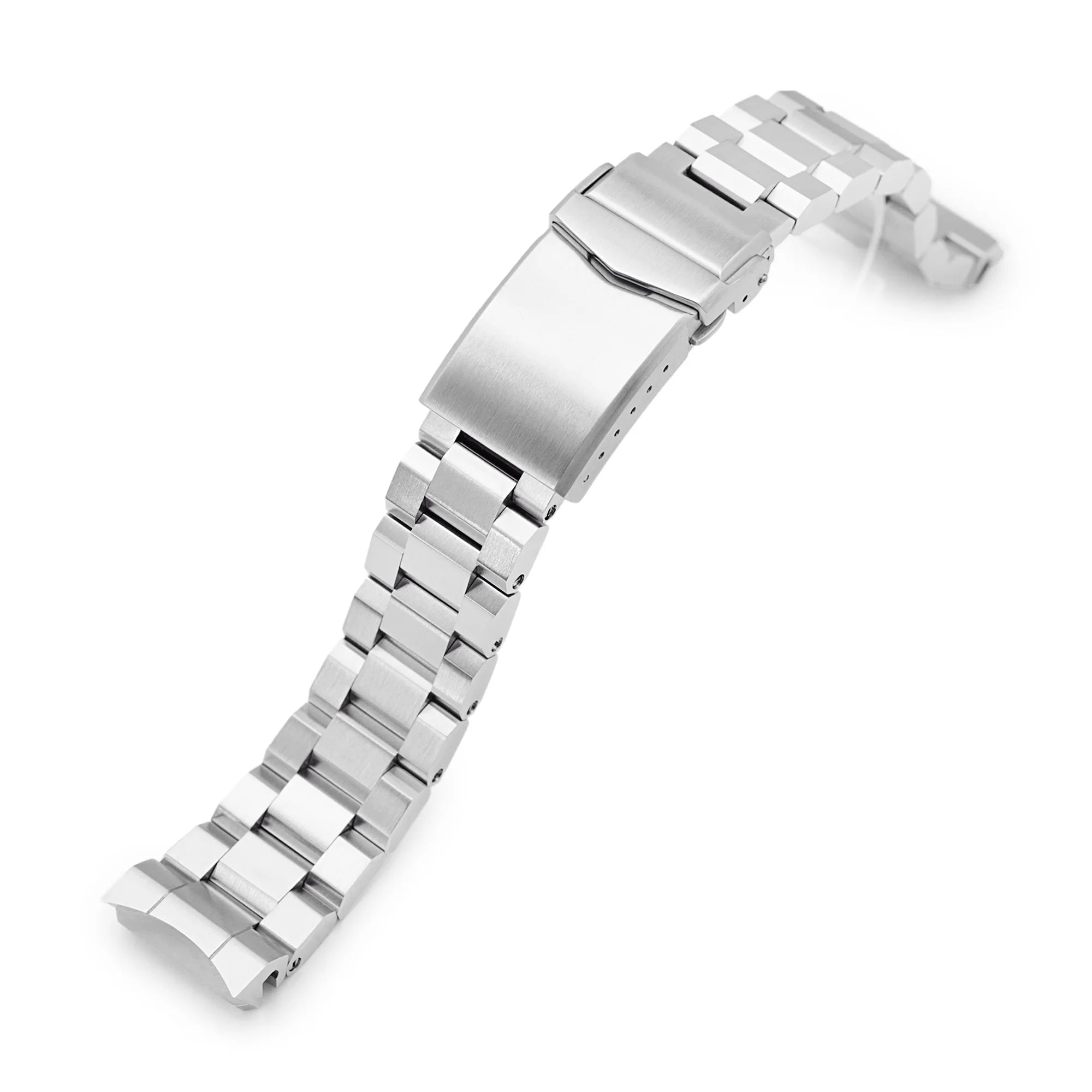 Stainless steel Hexad bracelet for Seiko MarineMaster MM300 SDBX001 watch, 20mm width with solid links and fold-over clasp