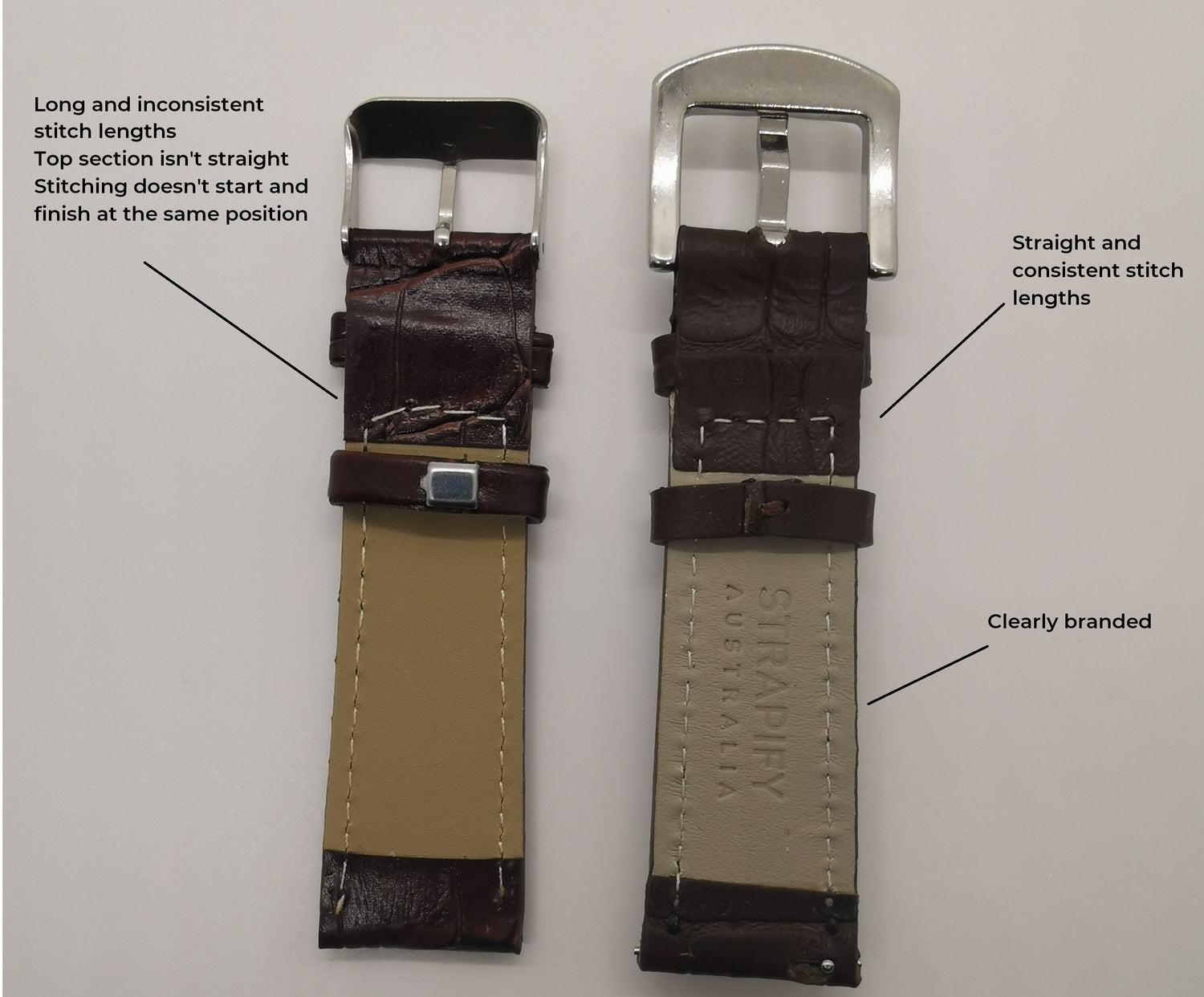 3 Shockingly EASY rules to Spot a Cheap Leather Watch Strap!