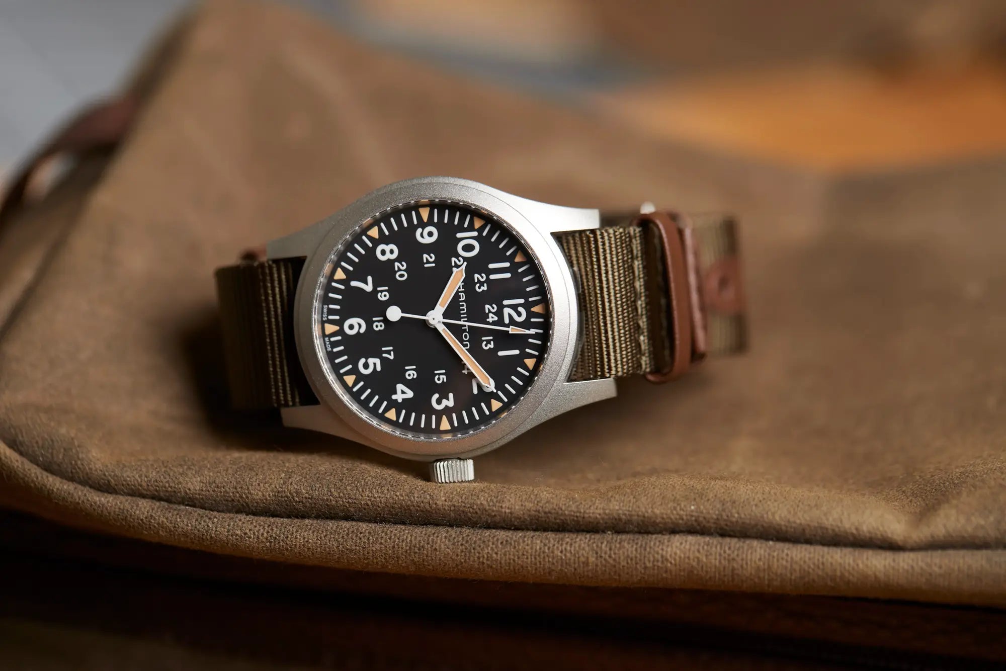 Hamilton Khaki Field Day Date 42mm Watch Strap and Band Replacements