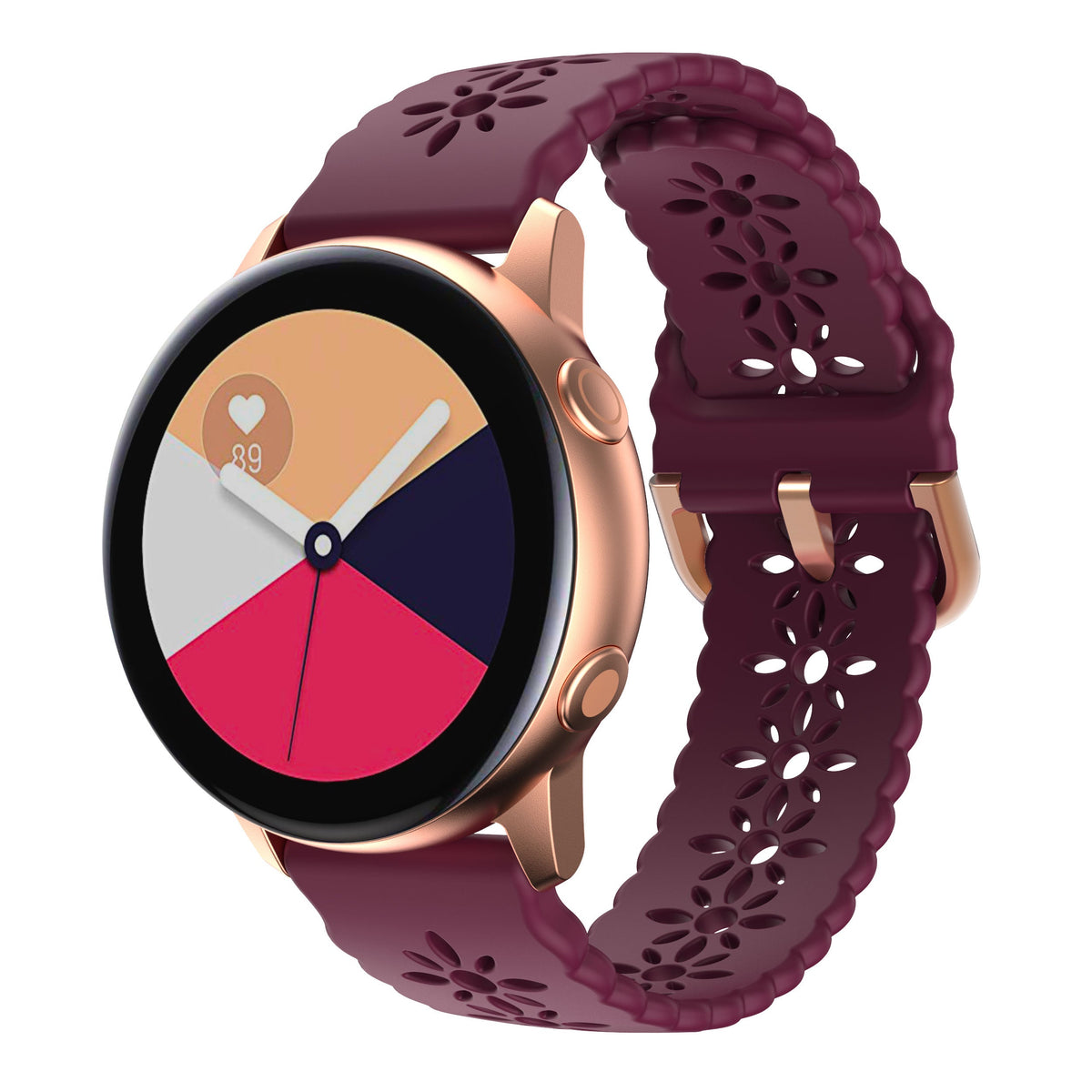 [QuickFit] Floral Silicone [Rose Gold Hardware]