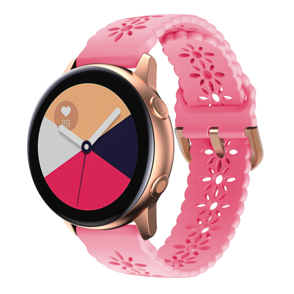 [QuickFit] Floral Silicone [Rose Gold Hardware]