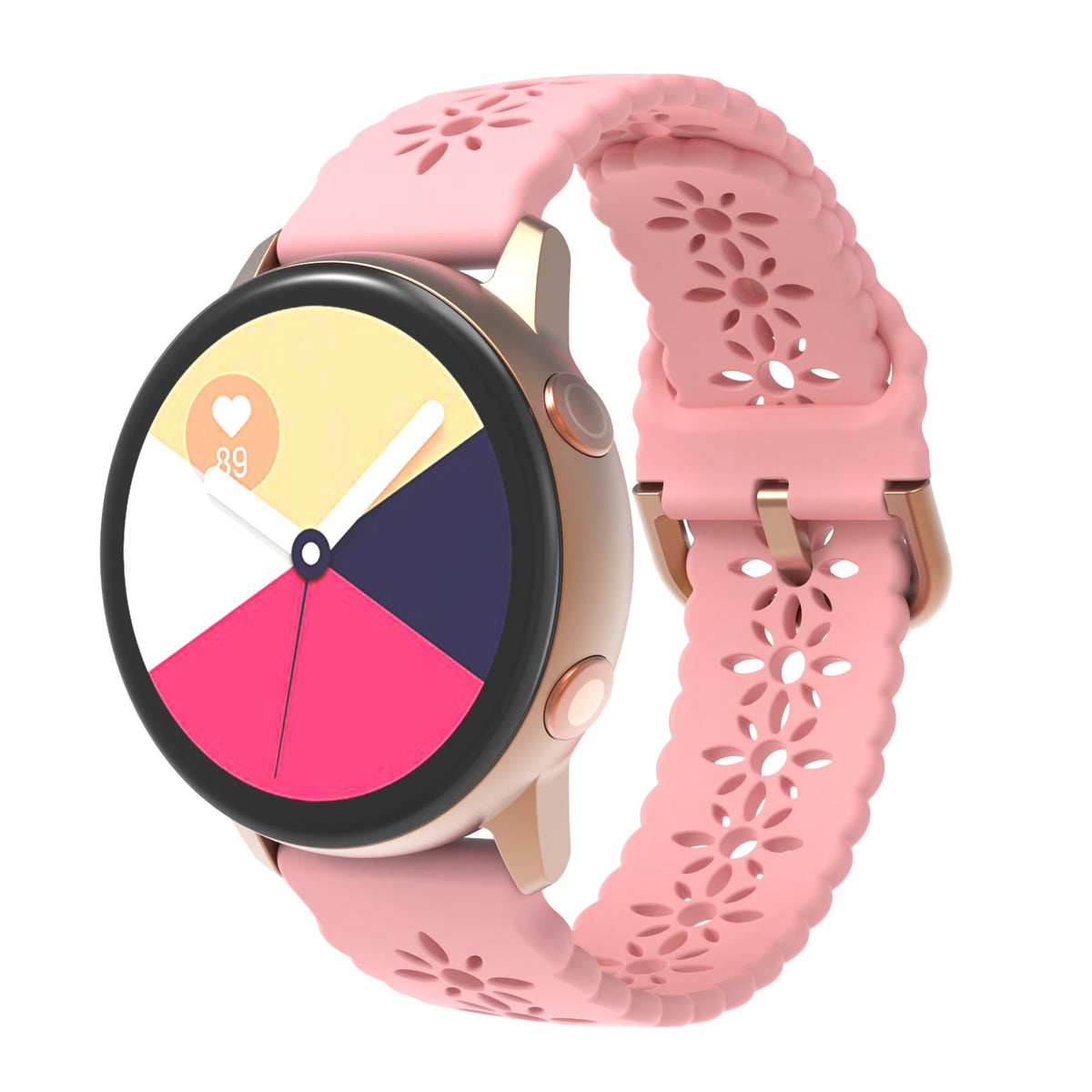[QuickFit] Floral Silicone [Rose Gold Hardware]