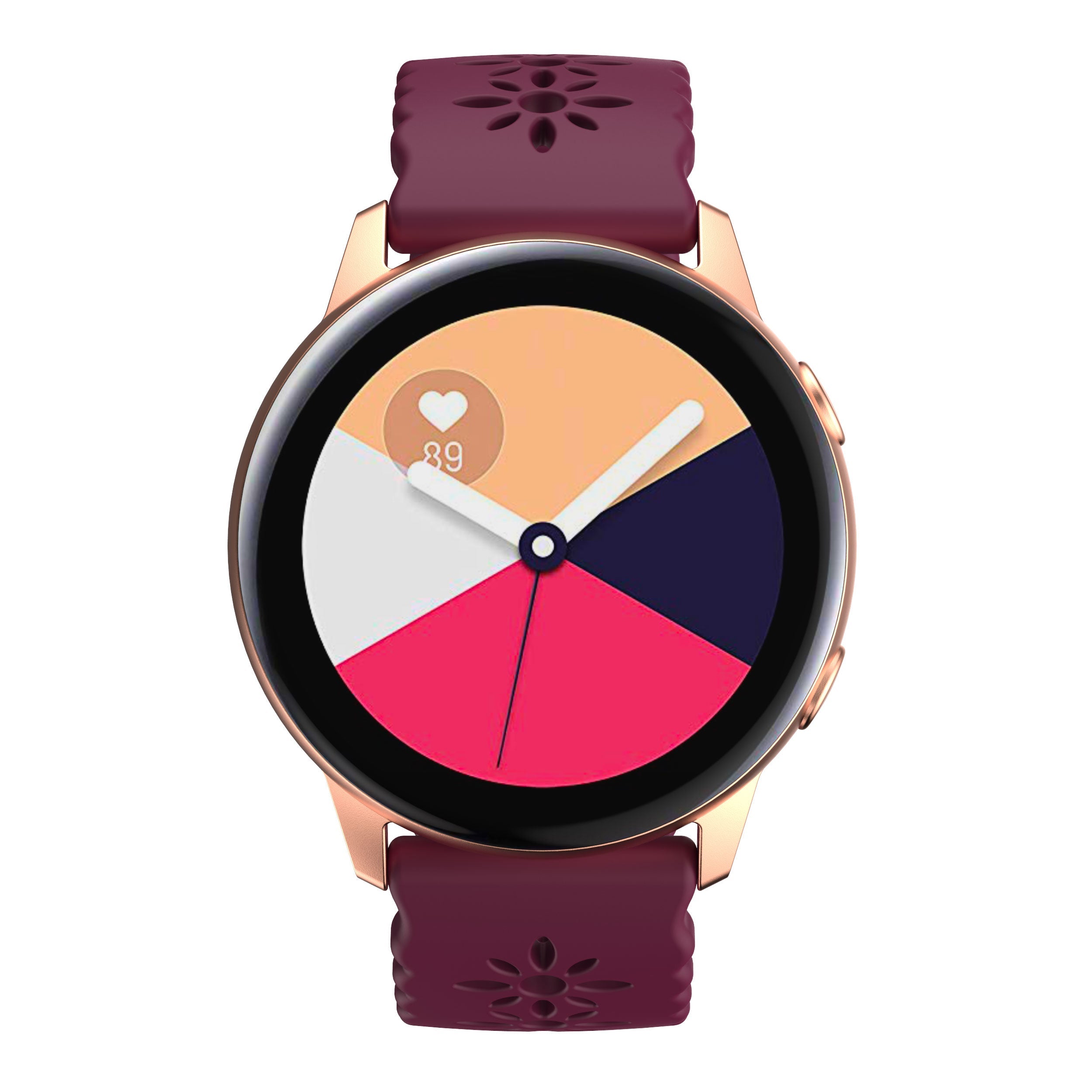 [QuickFit] Floral Silicone [Rose Gold Hardware]