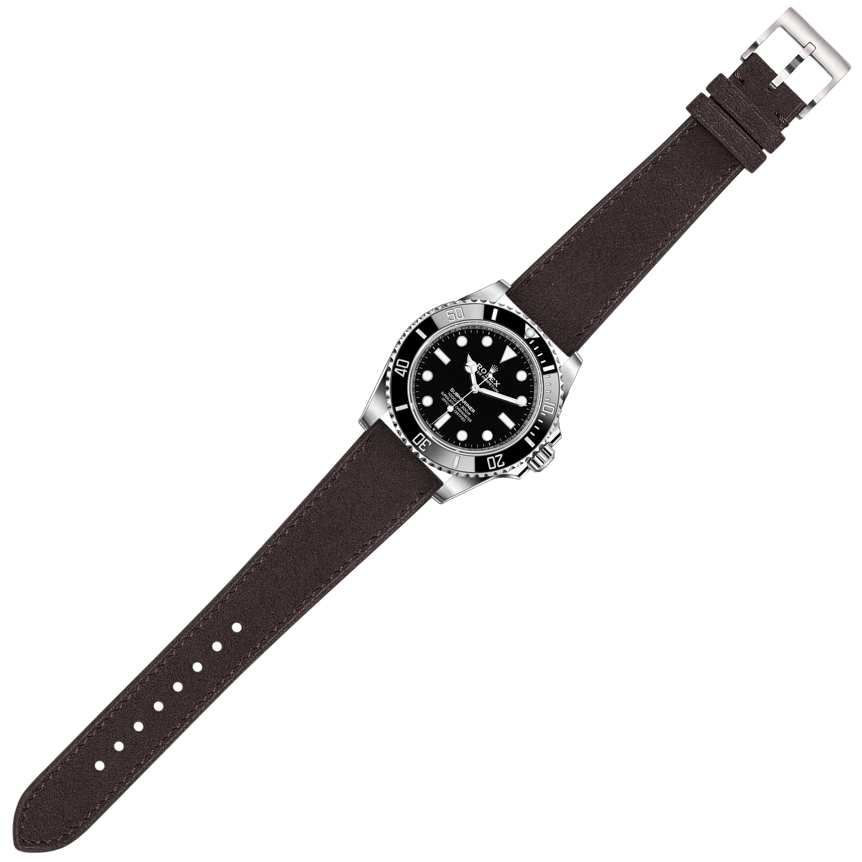 [Tissot Prx 40] Alcantara Leather - Dark Brown