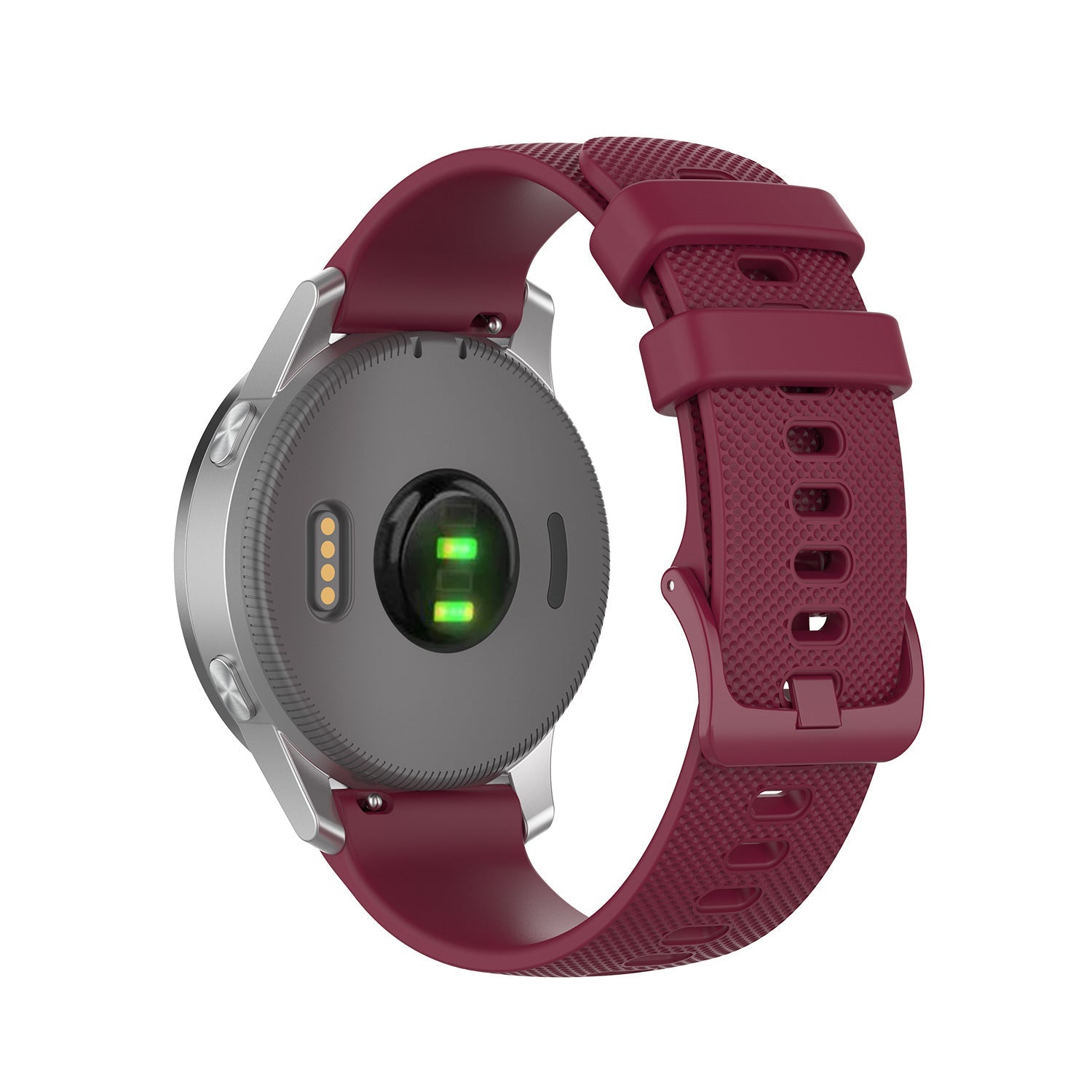 Classic Silicone Burgundy Red with matching buckle for Galaxy Fit3