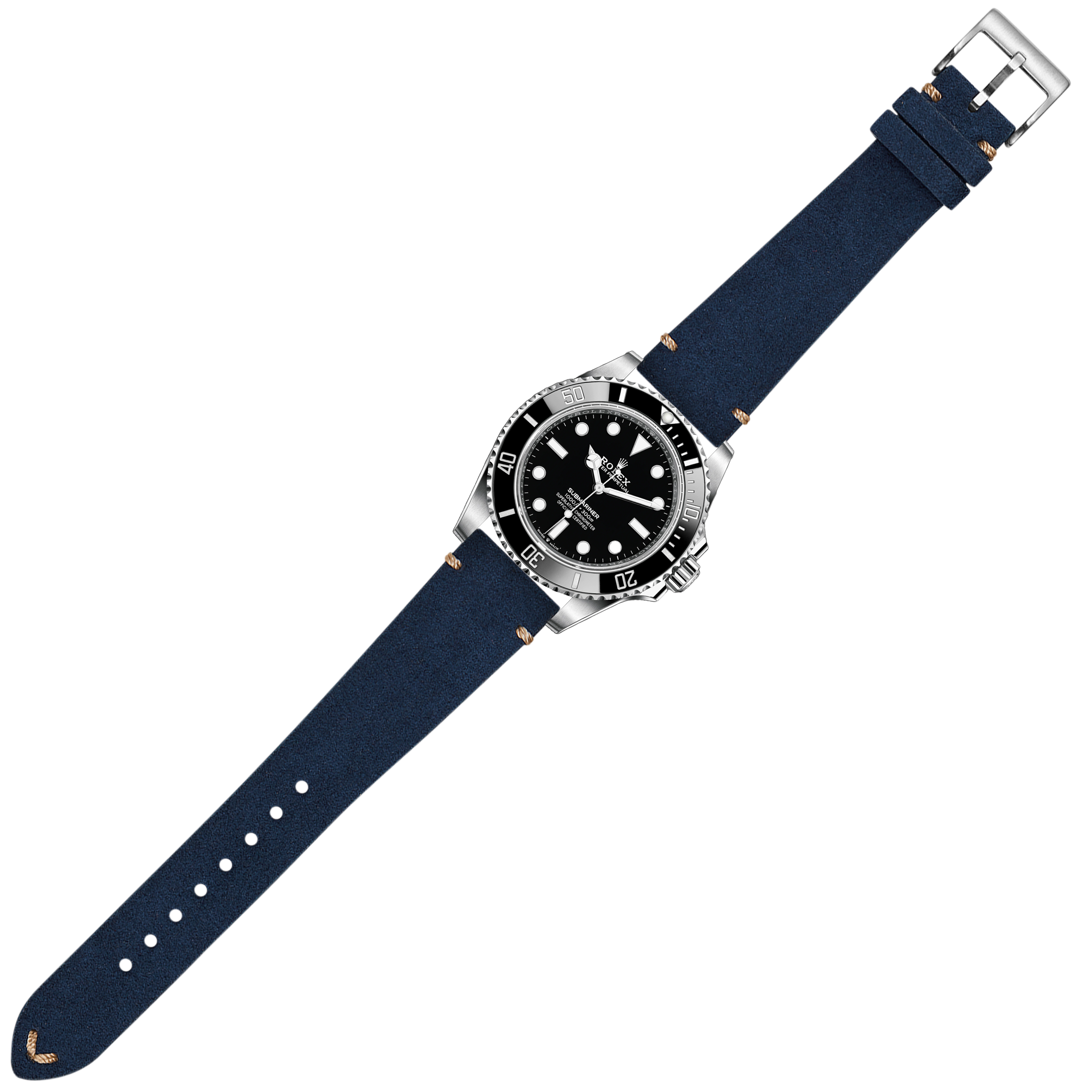 [Tissot Prx 40] Alcantara Leather - Vintage - Navy Blue