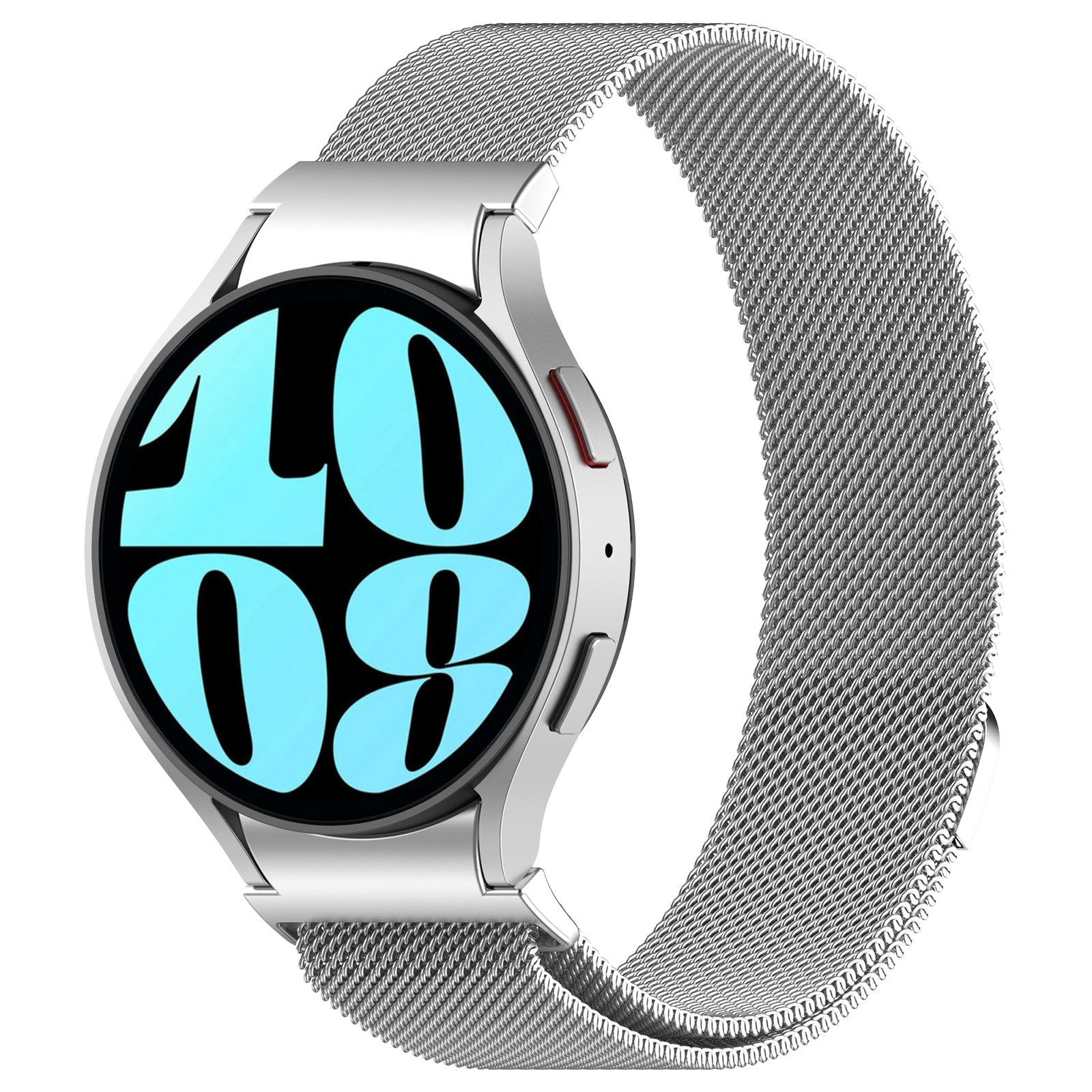 [Galaxy Watch 4-7] Fitted Milanese - Silver
