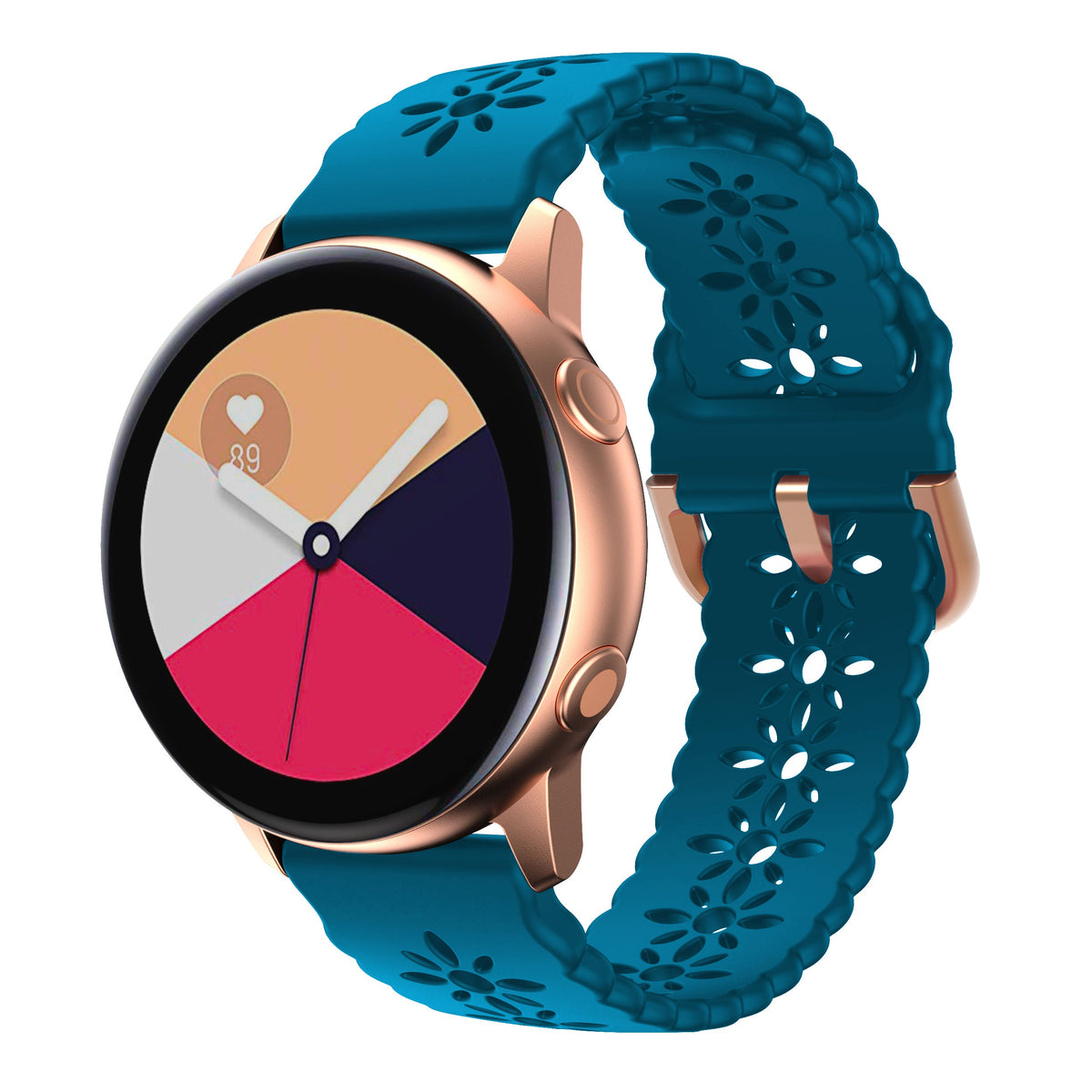 [QuickFit] Floral Silicone [Rose Gold Hardware]