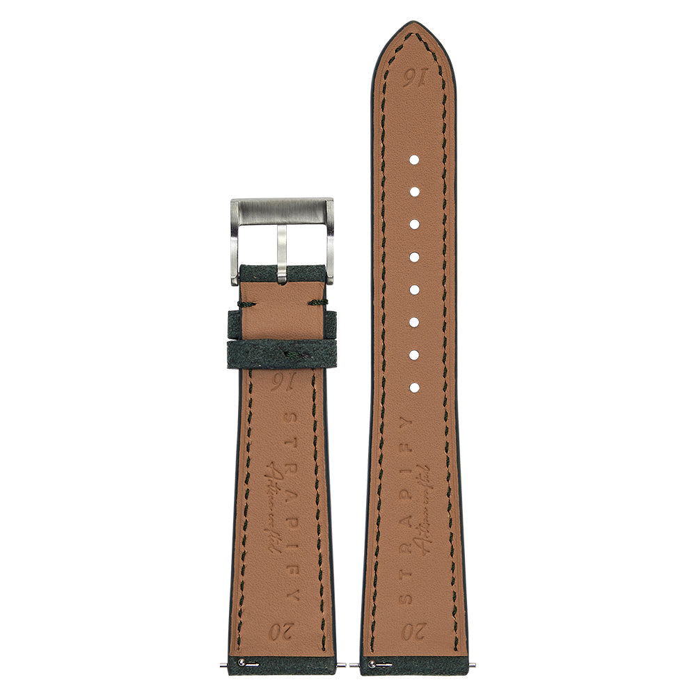 Alcantara Leather - Forest Green for Pixel Watch 1-5 41mm