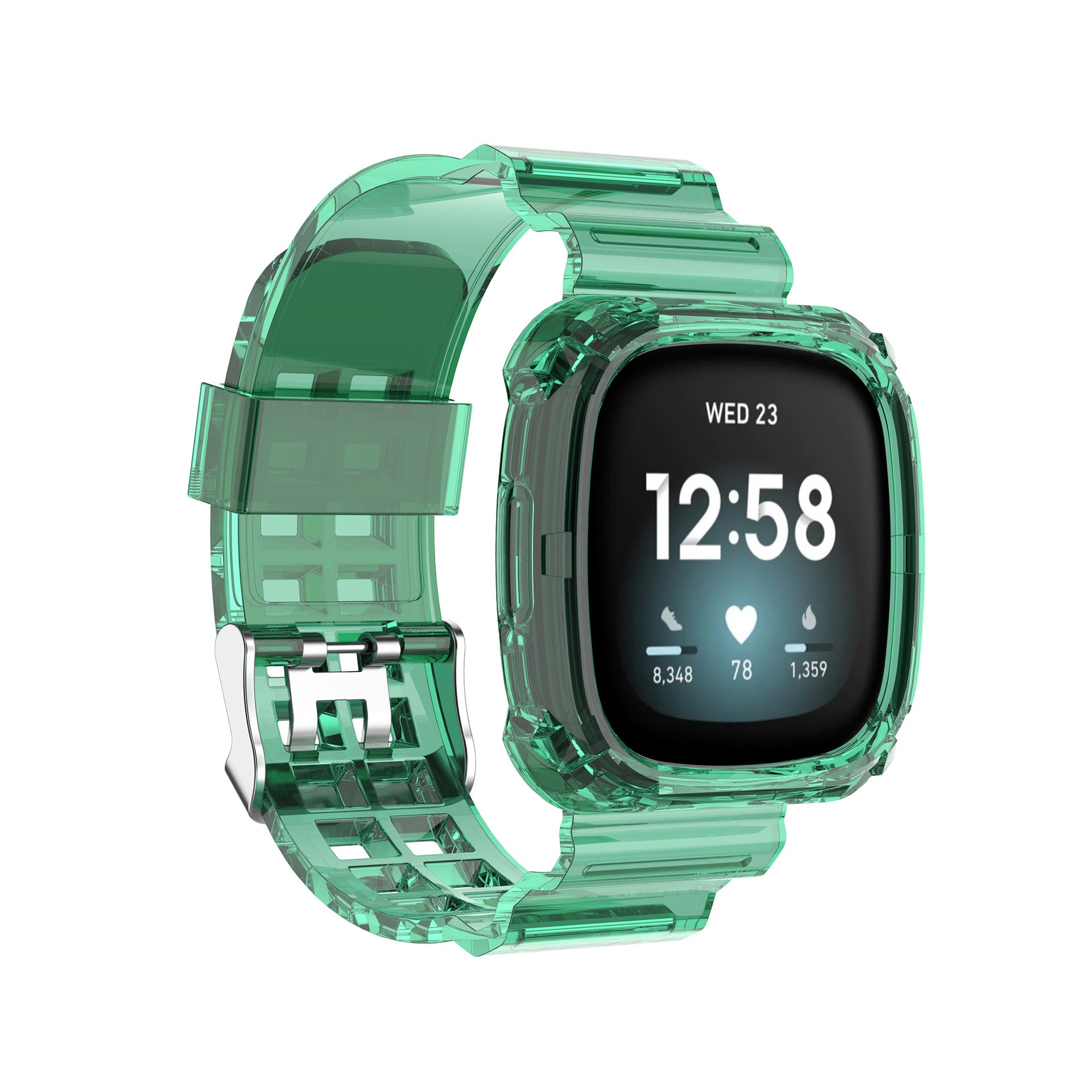 [Fitbit Versa 3 & 4/Sense 1] Transparent Case and Strap