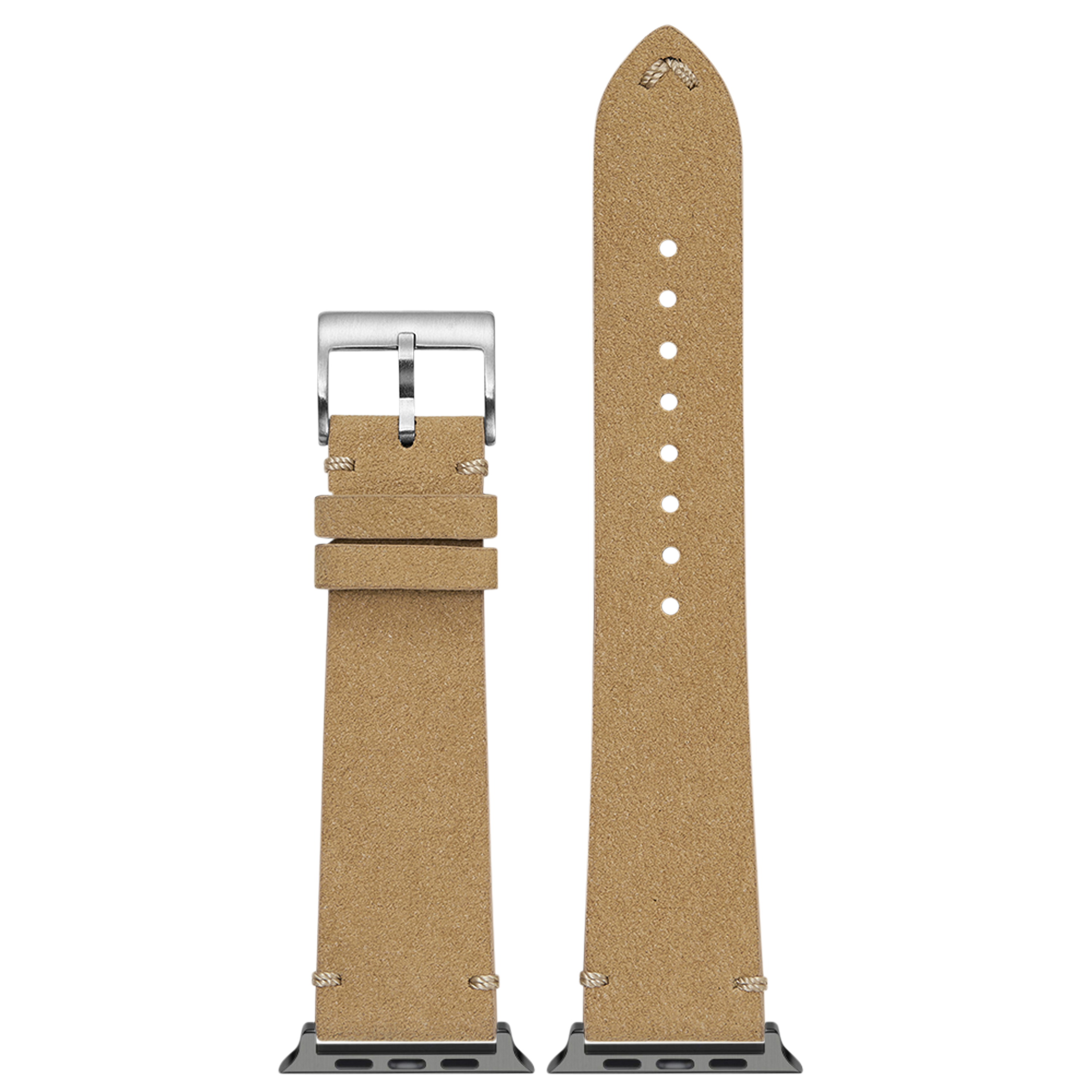 [Fitbit Charge 3 / 4] Alcantara Leather - Vintage - Brown