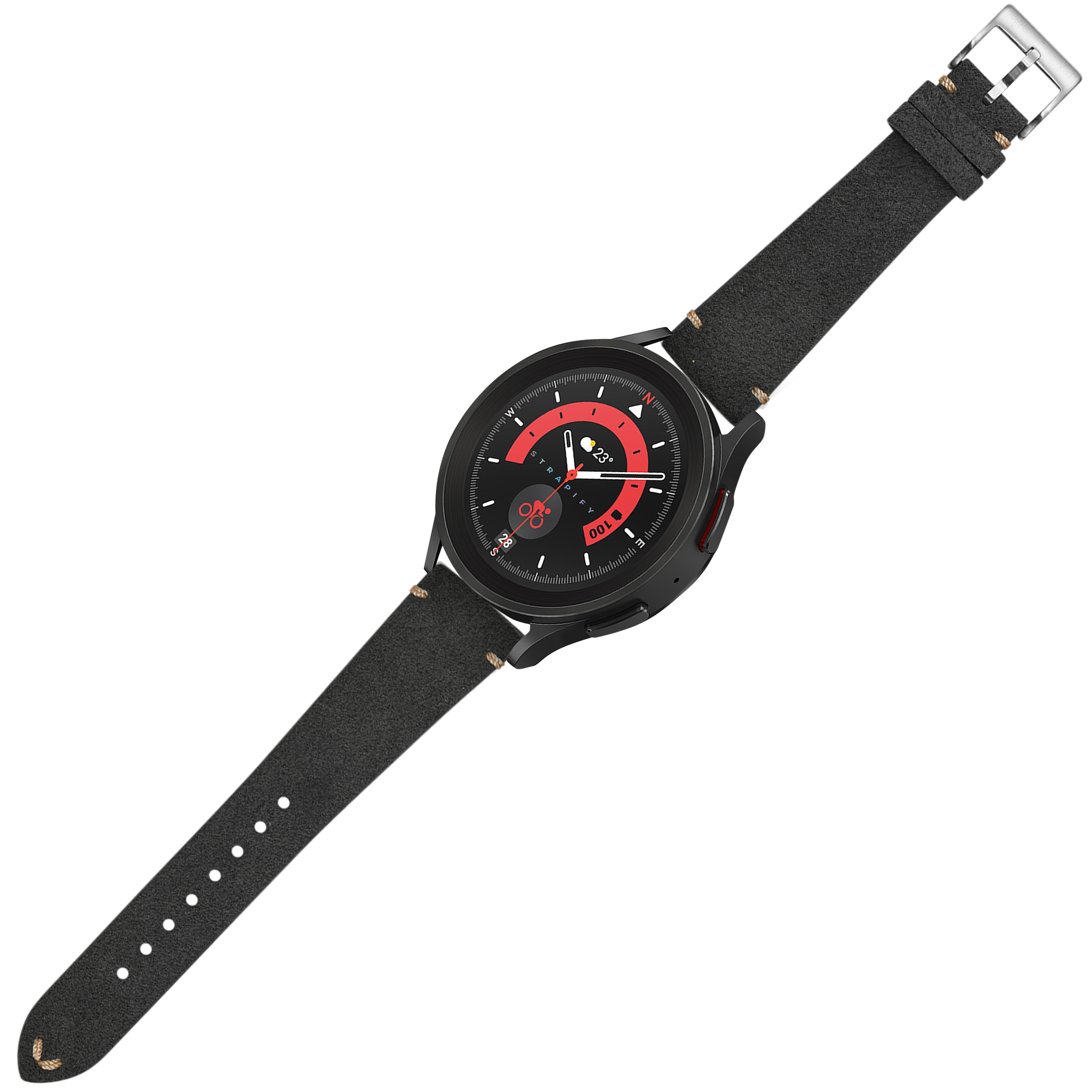 [Tissot Prx 40] Alcantara Leather - Vintage - Dark Grey