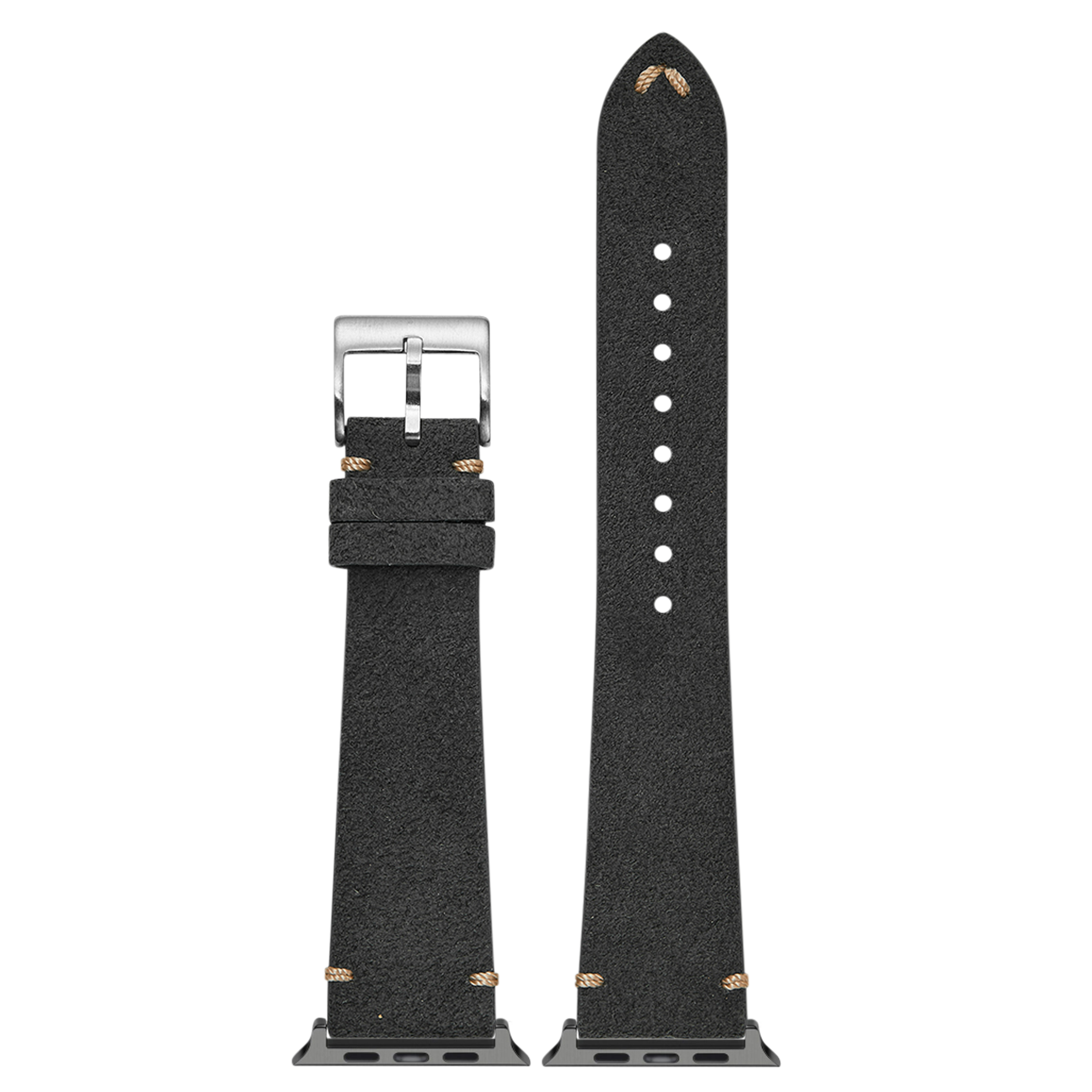 [Fitbit Charge 3 / 4] Alcantara Leather - Vintage - Dark Grey