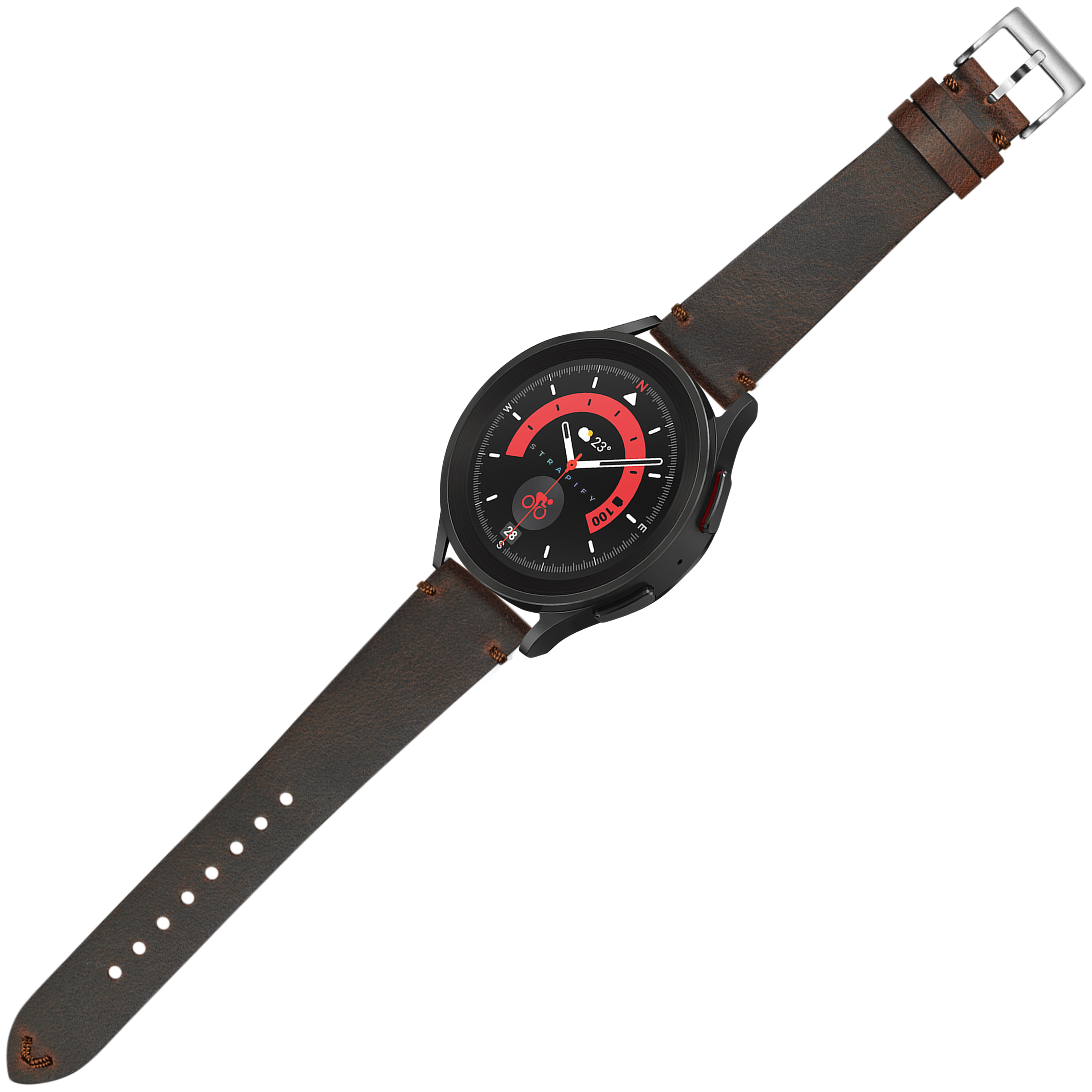 [Tissot Prx 40] Vintage Crazy Horse Leather  - Red