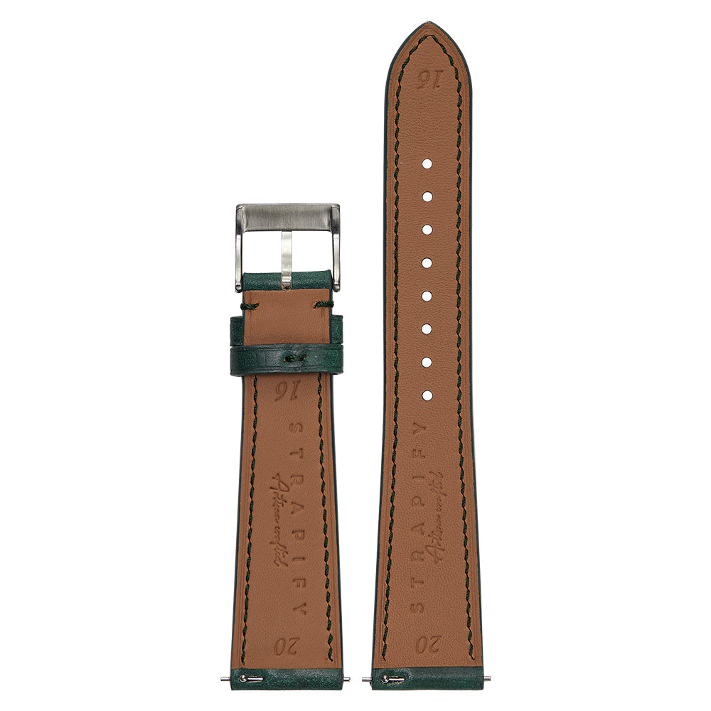 Horween Shell Cordovan - Green for Pixel Watch 1-5 41mm
