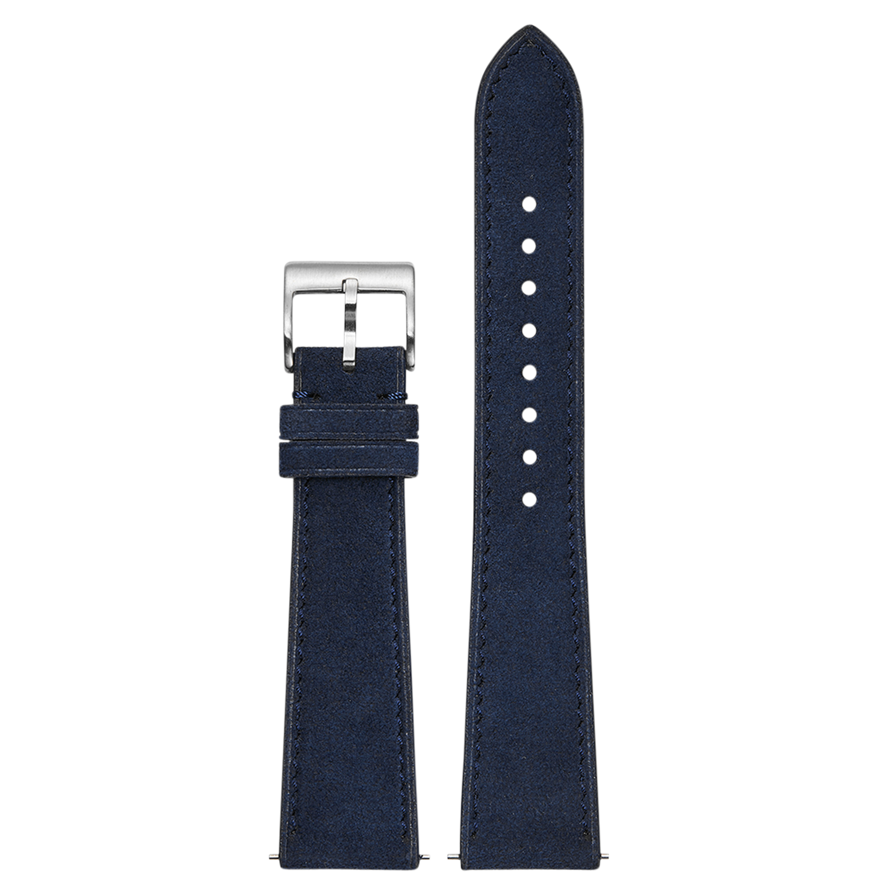 [Fitbit Versa 3 & 4/Sense 1 & 2] Alcantara Leather - Navy Blue