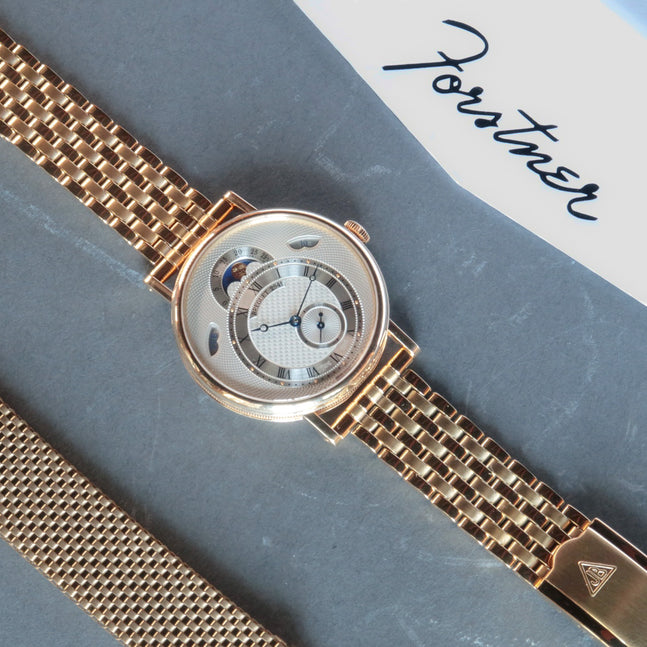 [Forstner] Gold Plated Forstner 7-Row Beads of Rice Watch Bracelet