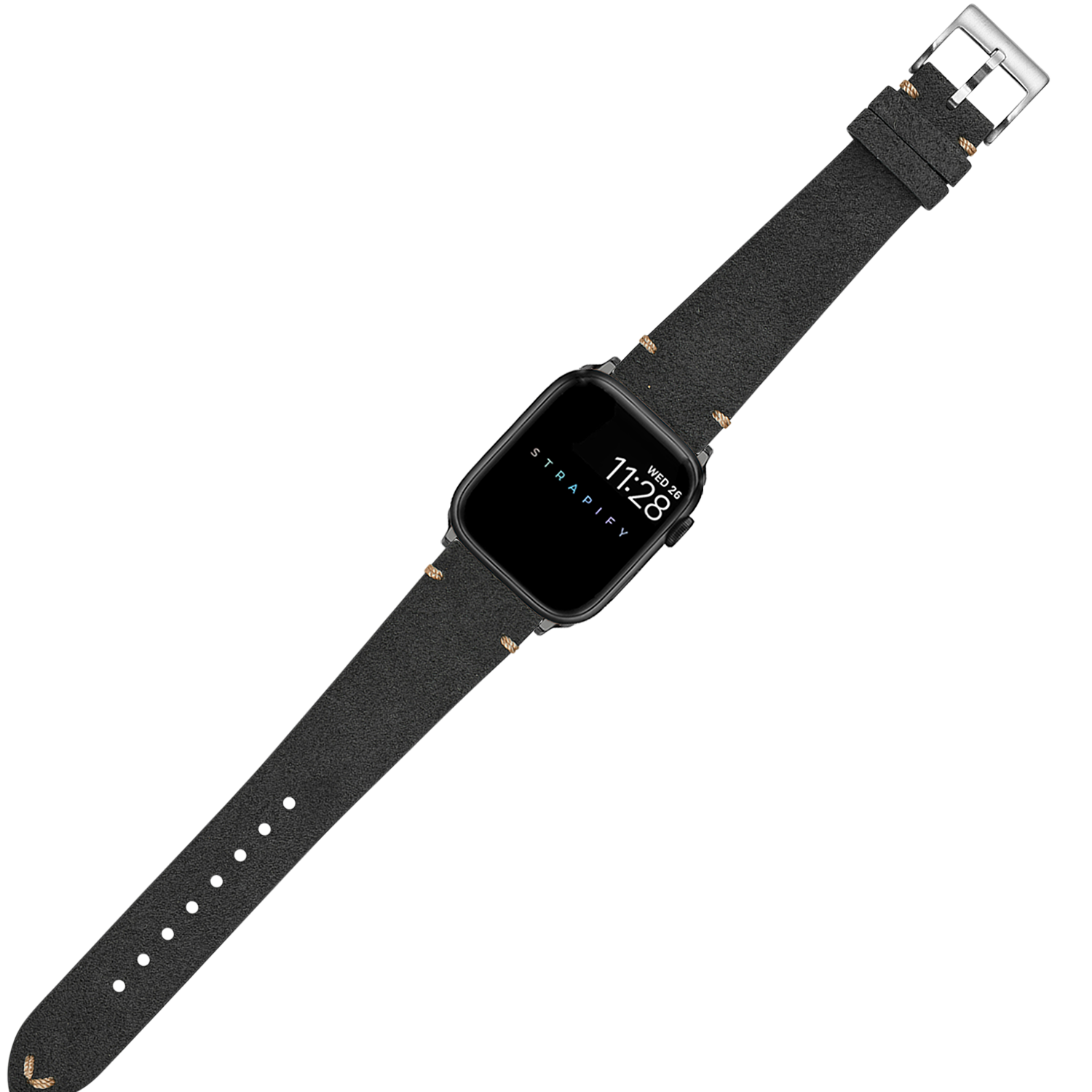 [Fitbit Charge 3 / 4] Alcantara Leather - Vintage - Dark Grey