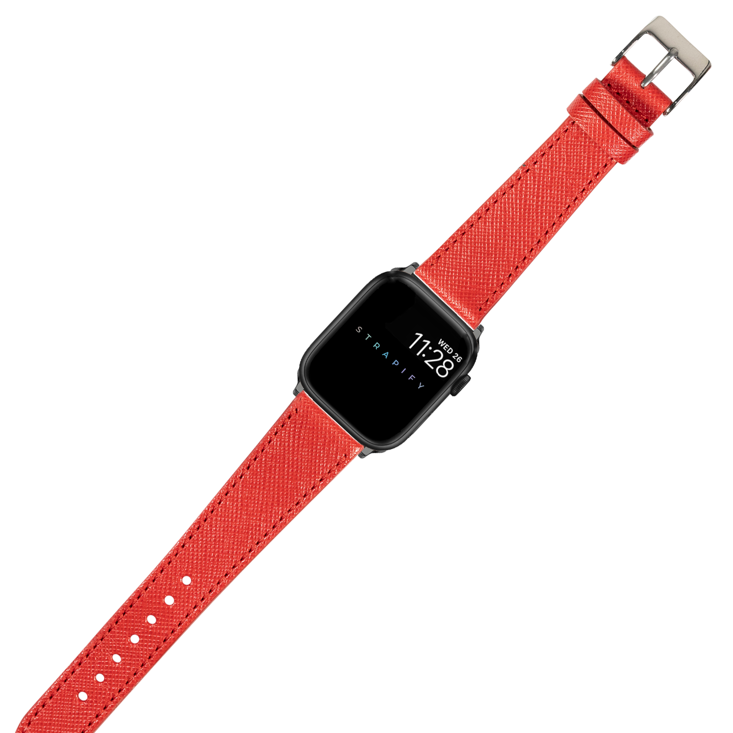 [Apple Watch] Saffiano Leather - Red