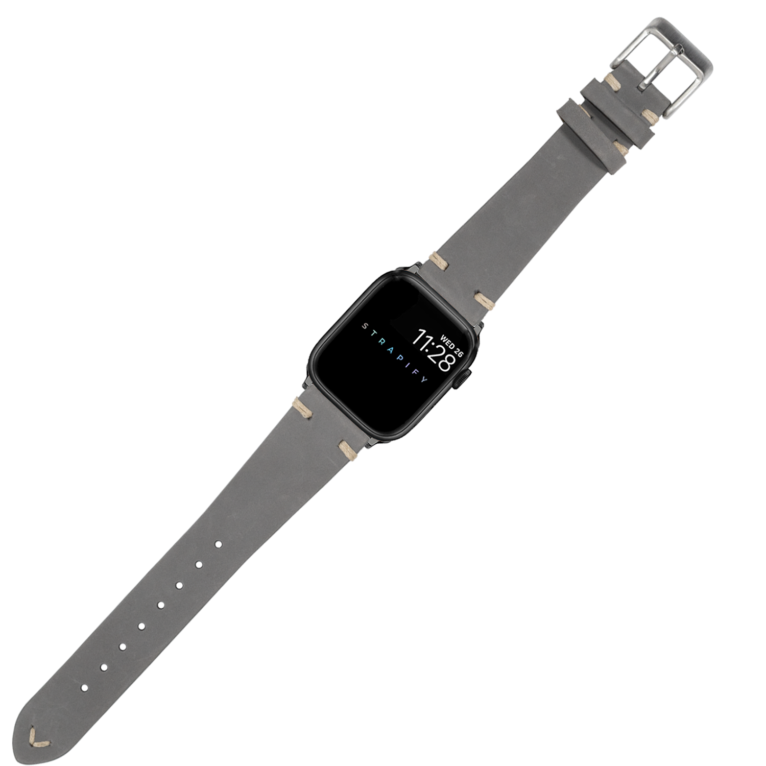 [Apple Watch] Vintage Knotted - Nubuck Leather - Grey