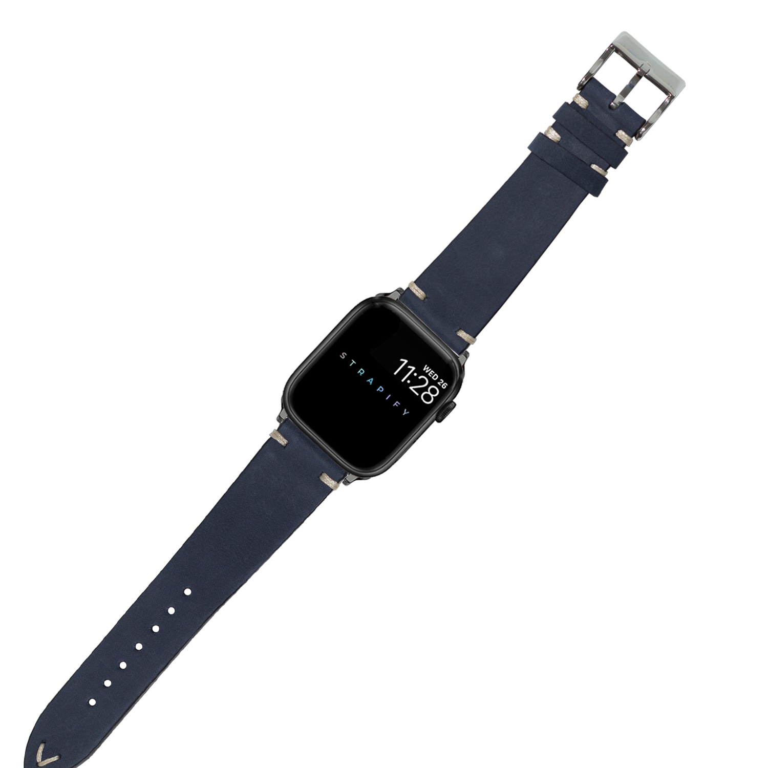 [Apple Watch] Vintage Knotted - Nubuck Leather - Navy Blue