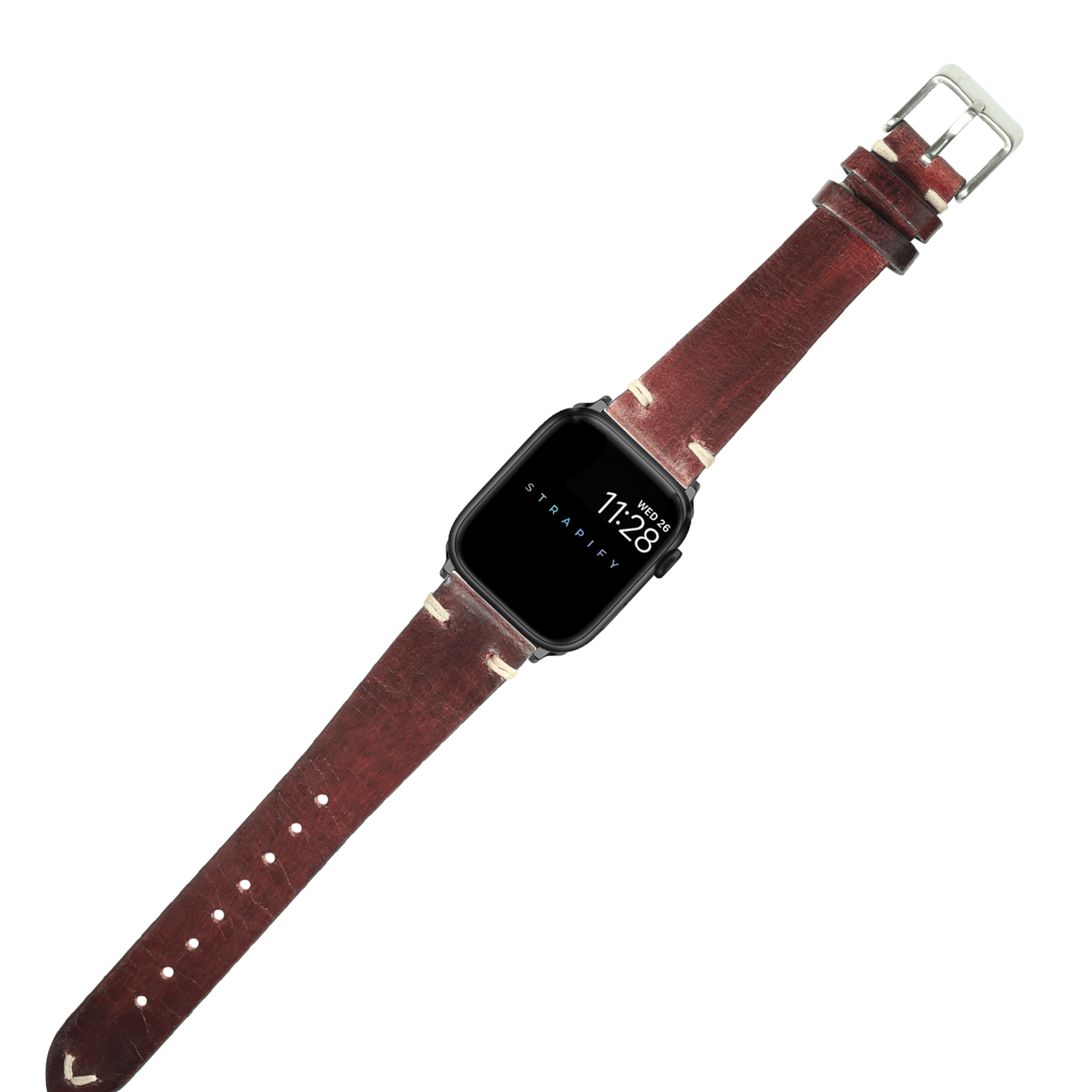 [Apple Watch] Vintage Knotted Leather - Smoked Dark Brown