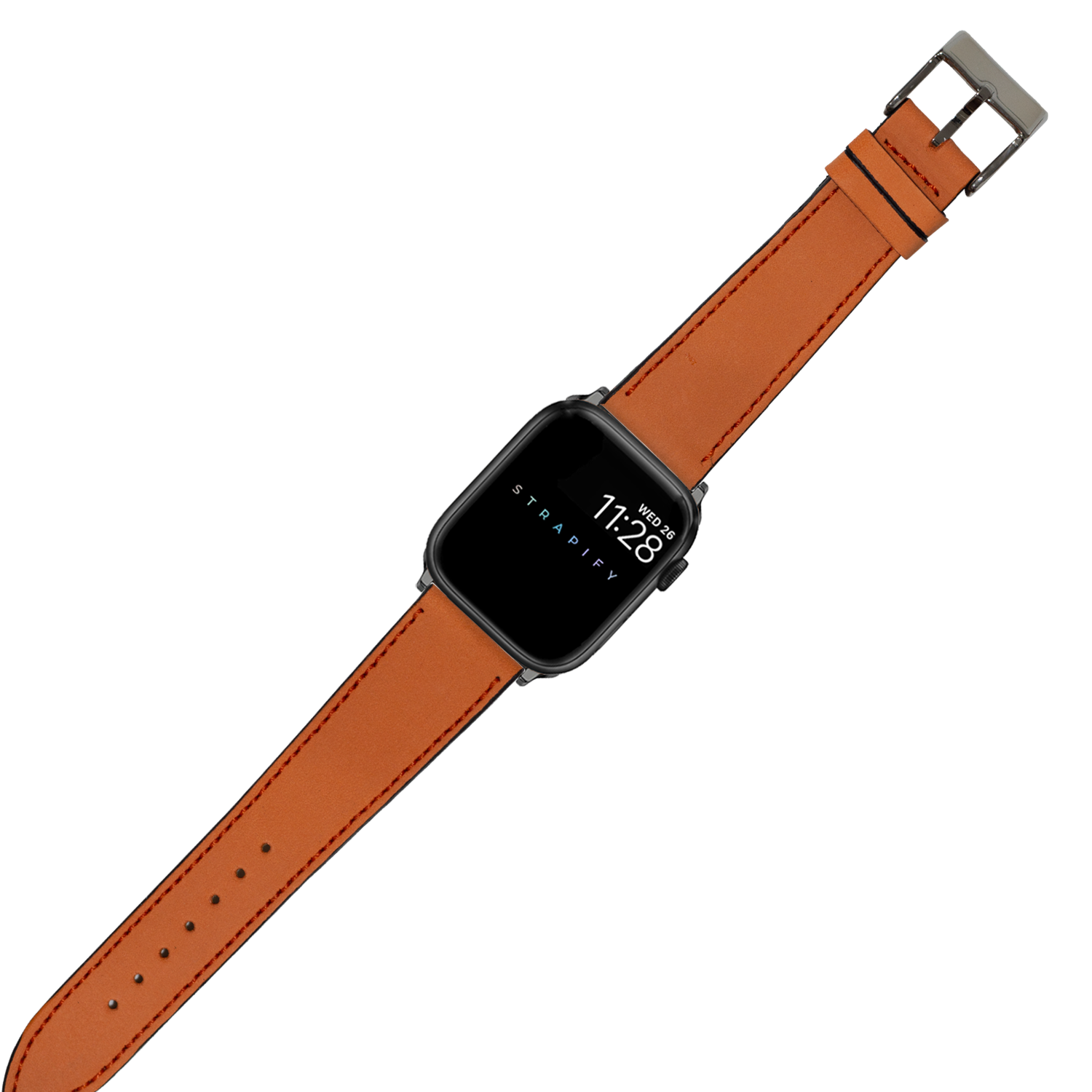 [Apple Watch] Nubuck Leather - Sunburst Orange