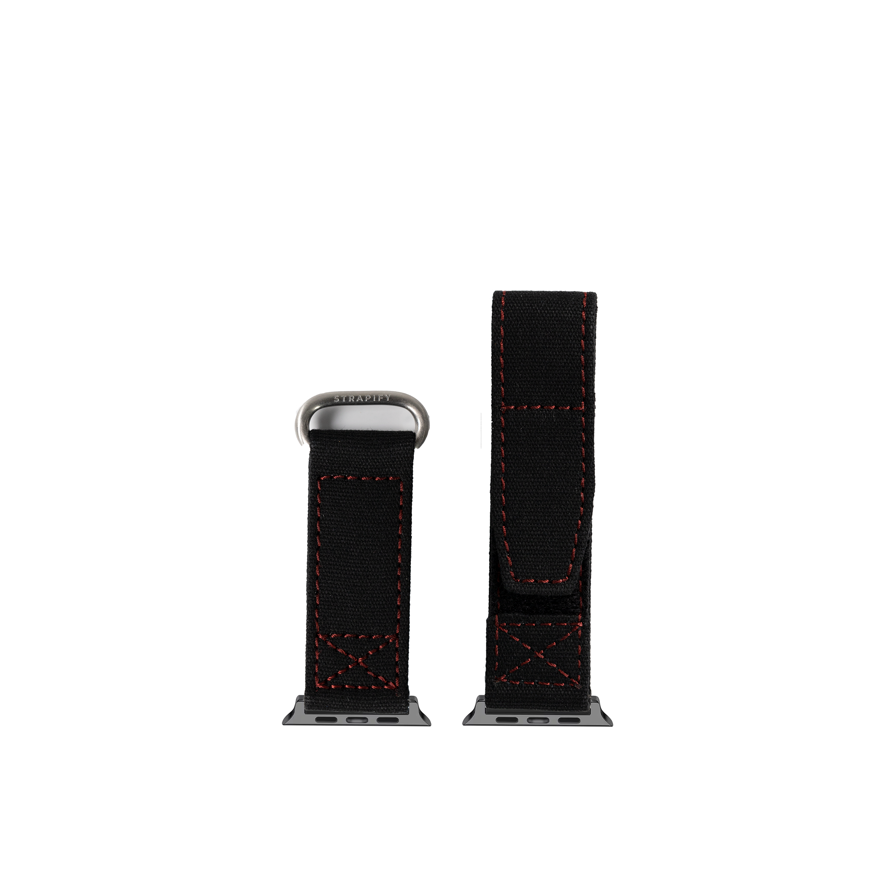 [Apple Watch] Military Velcro - Black/Red