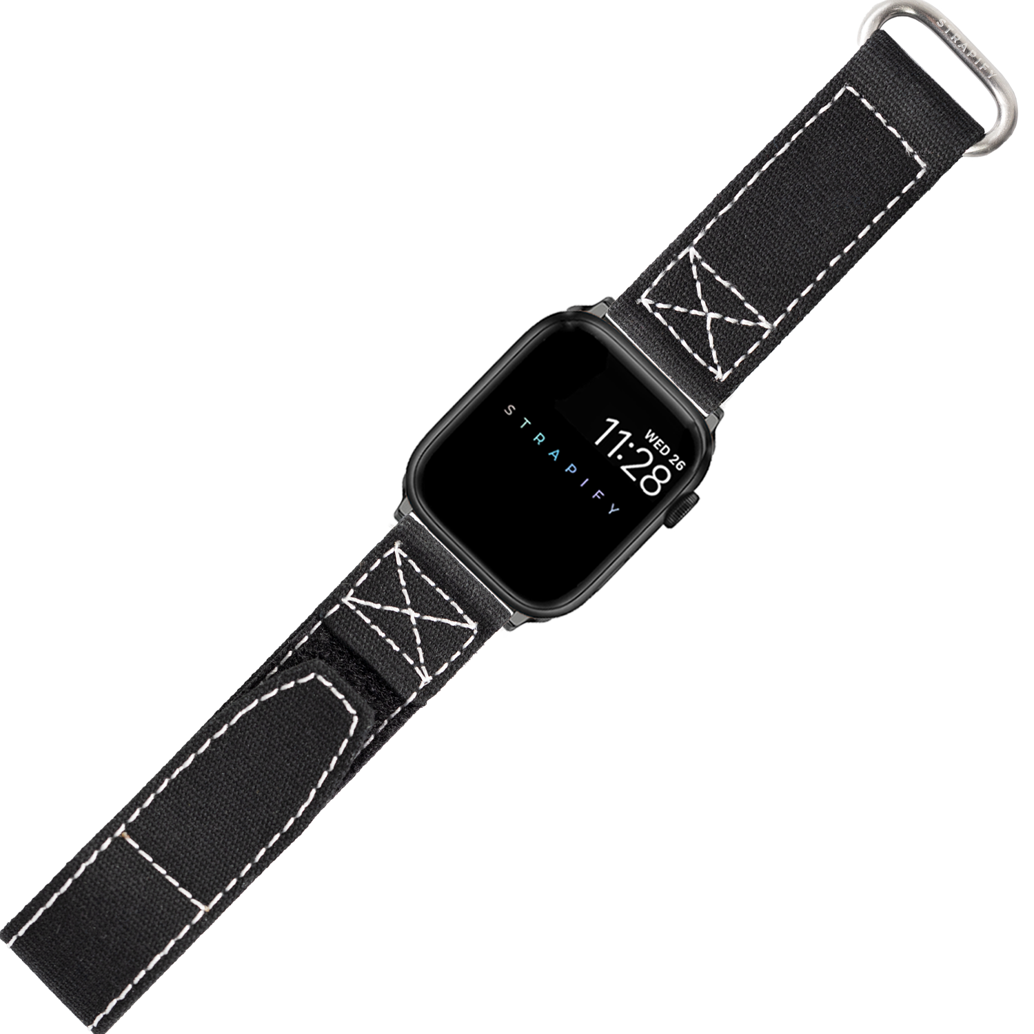 [Apple Watch] Military Velcro - Black/White